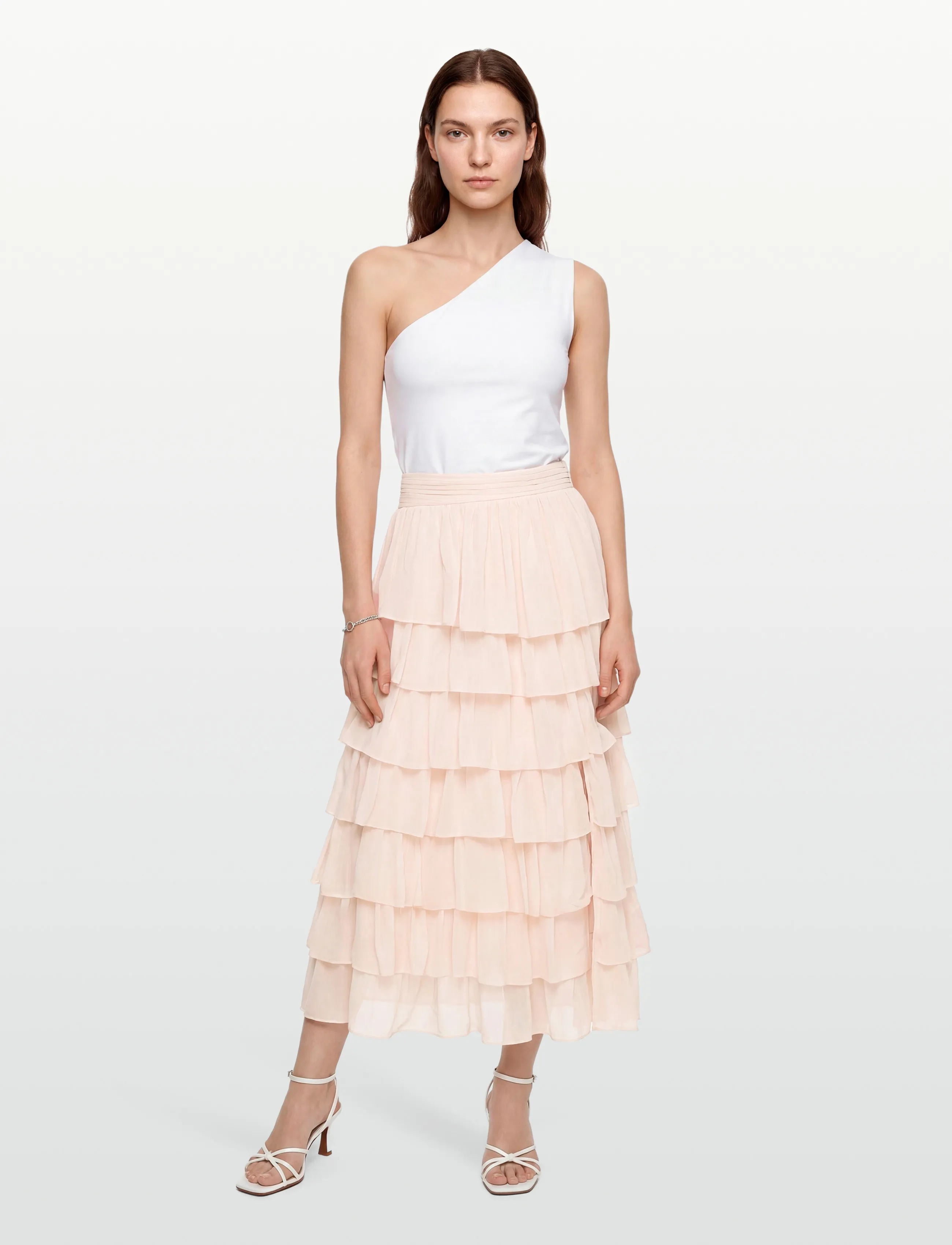 Love Lolina Bettina Maxi Skirt, S, Pink, Nederdele > Maxi Nederdele, Dame