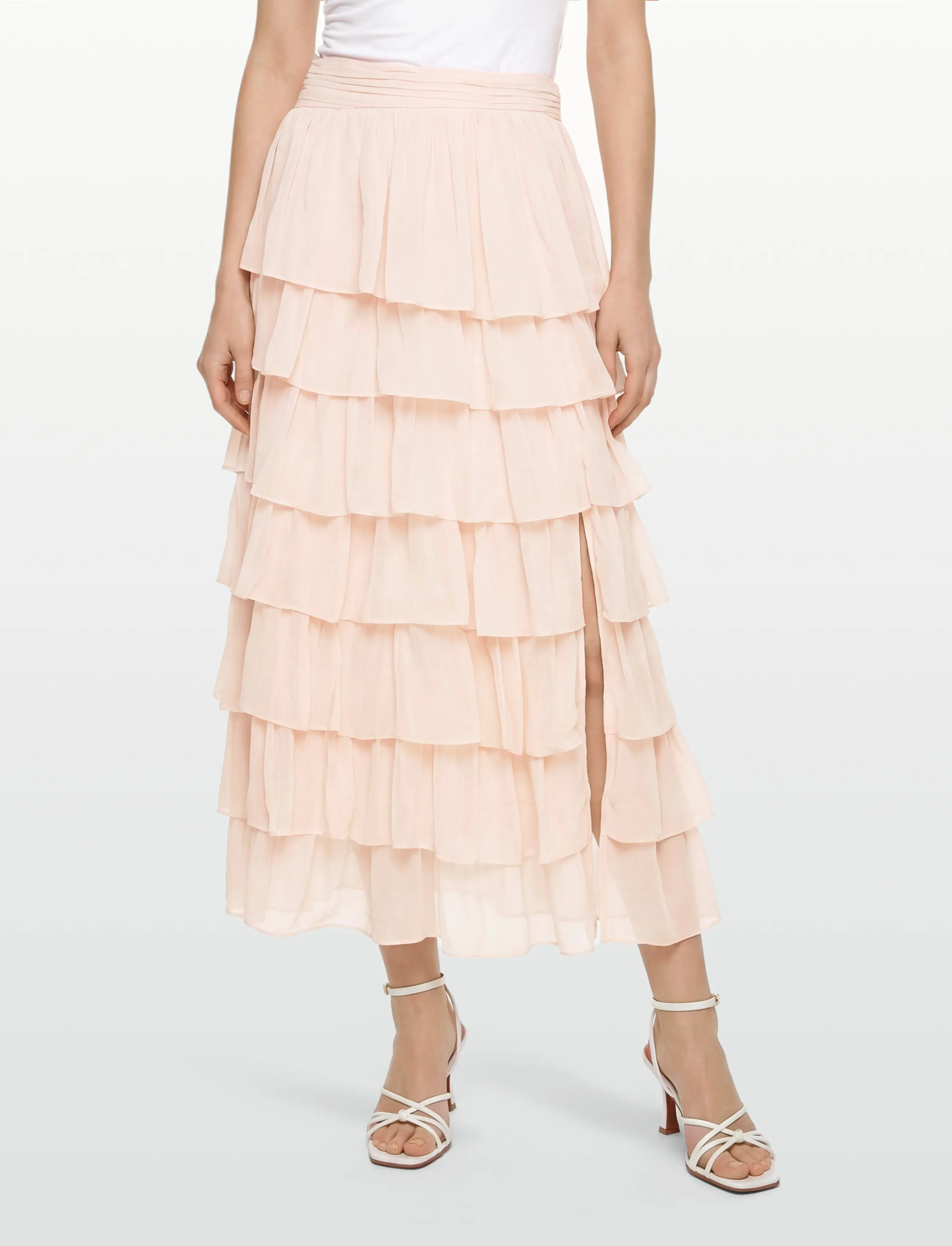 Love Lolina - Bettina maxi skirt - maxi röcke - light pink - 3