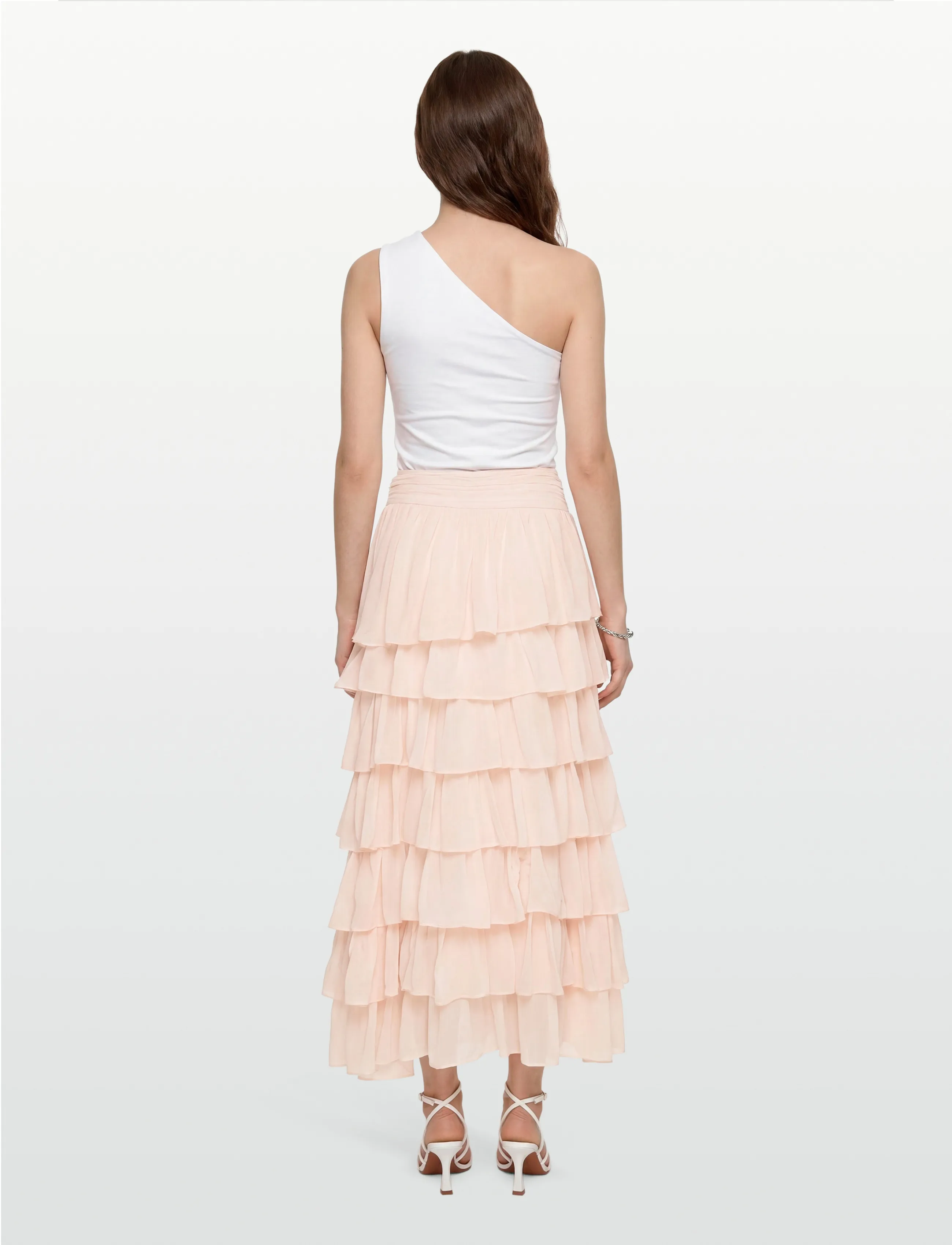 Love Lolina - Bettina maxi skirt - maxi röcke - light pink - 4