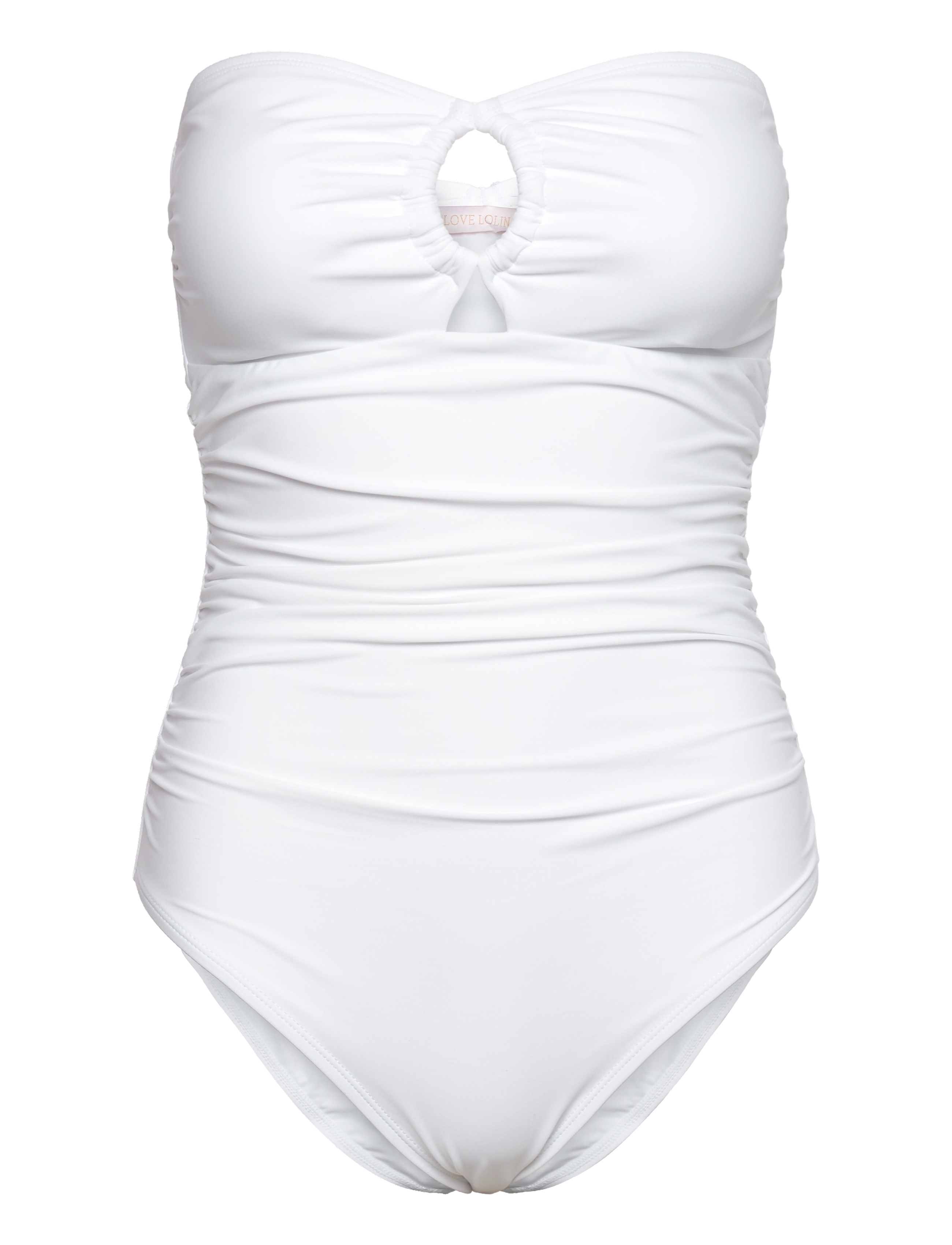 LOVE LOLINA Prudence Badeanzug Weiß - S - Damen