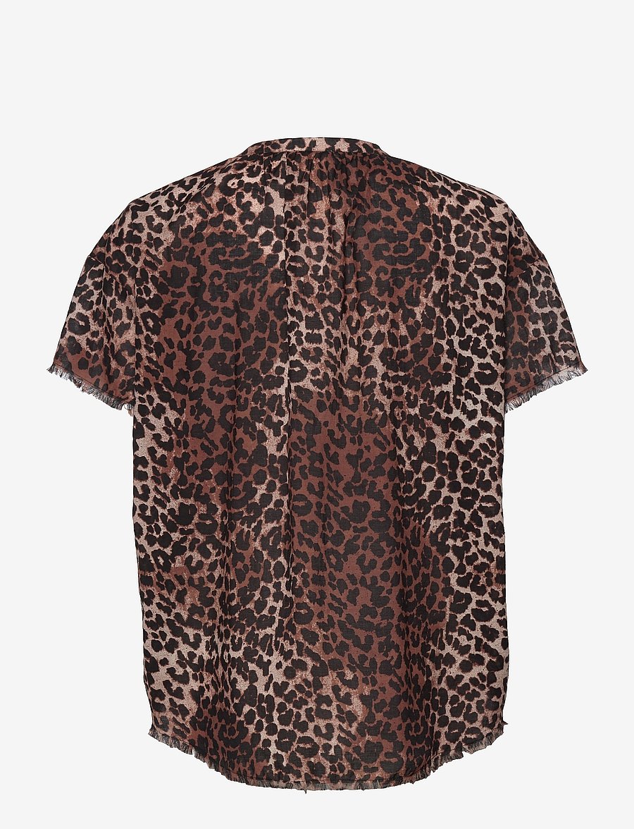 Love Stories - Mila - kurzärmelige blusen - leopard - 1