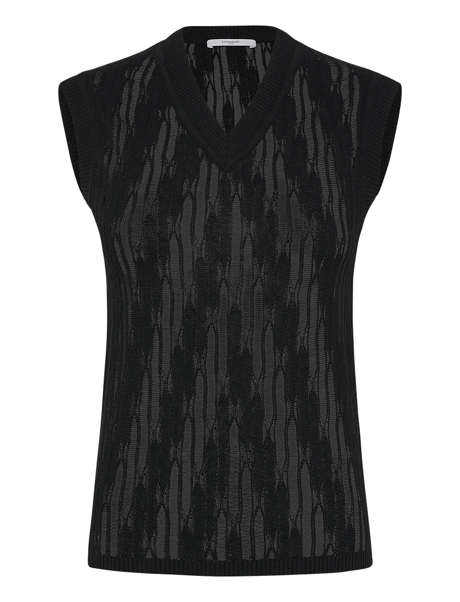 Lovechild 1979 - Demi Top - kurzärmelige blusen - 999 black - 1