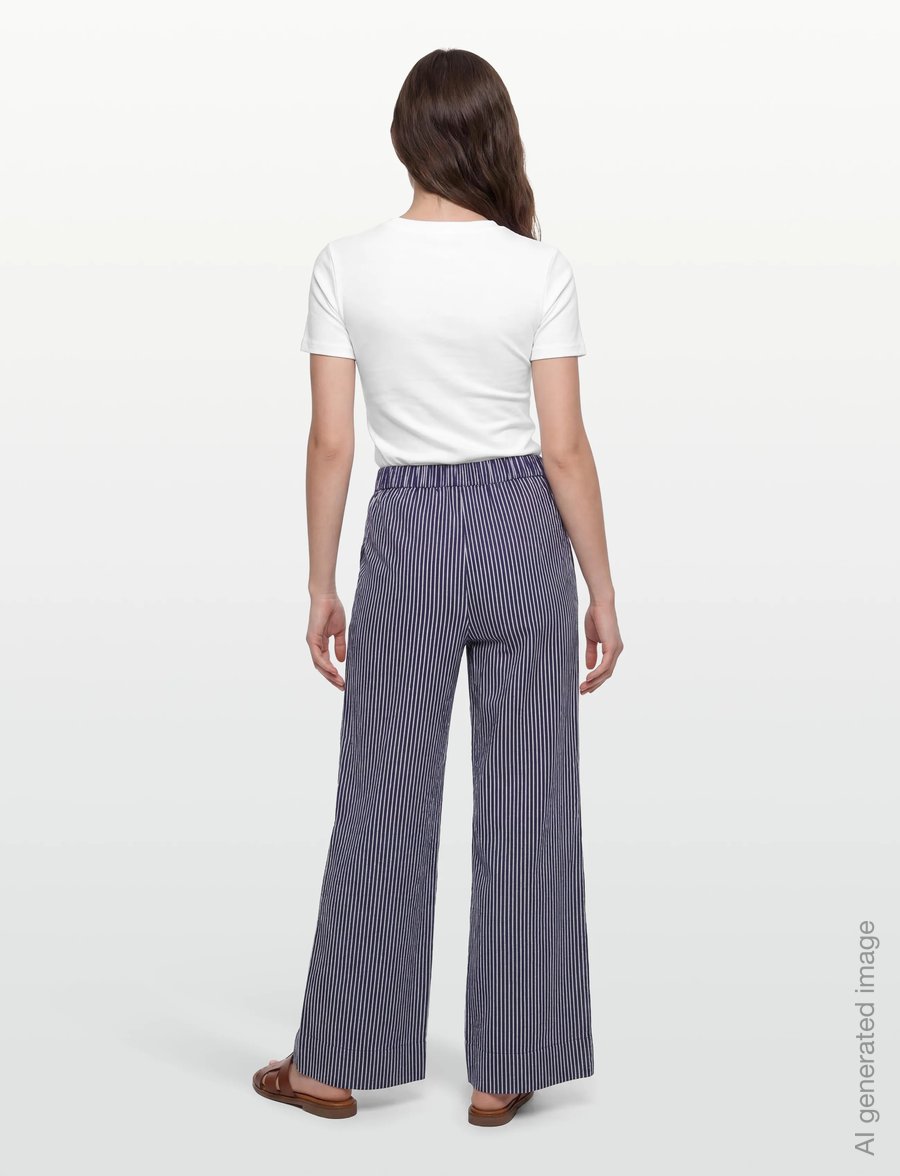 Lovechild 1979 - Mary-Ann Pants - bukser med brede ben - 484 midnight stripe - 4