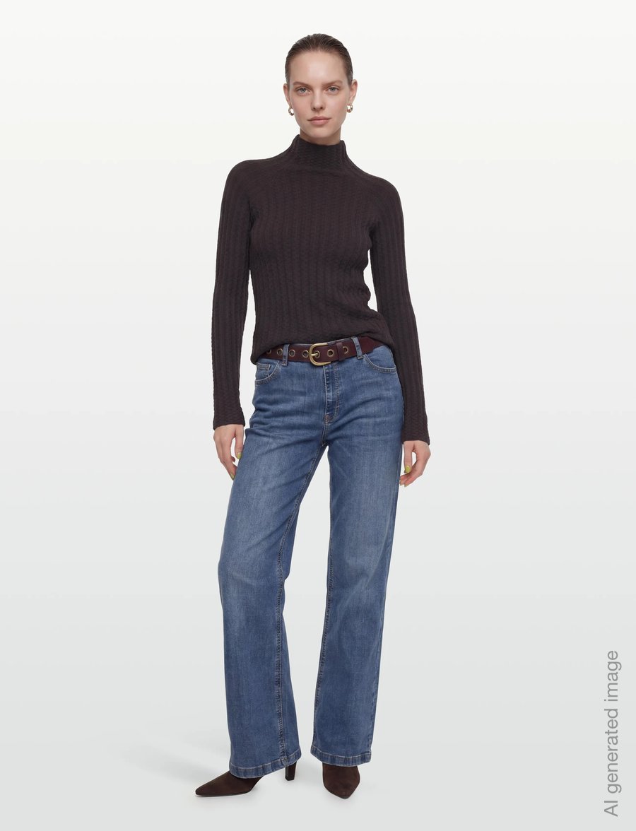 Lovechild 1979 - Dalighta Turtleneck - polotröjor - 710 dark brown - 0