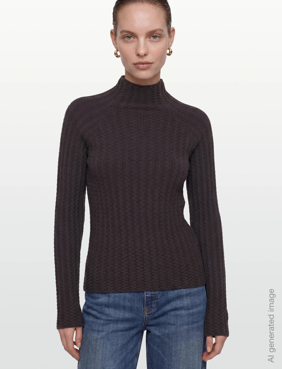 Lovechild 1979 - Dalighta Turtleneck - polotröjor - 710 dark brown - 3