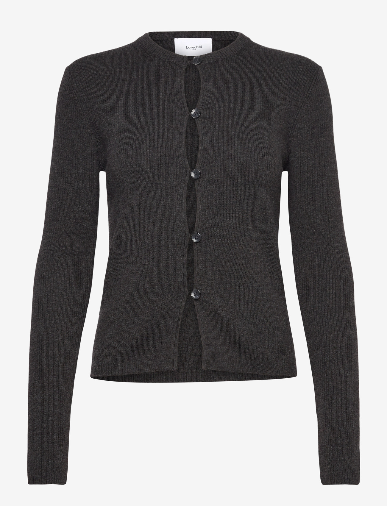 Lovechild 1979 - Cari Cardigan - cardigans - 057 dark grey - 1