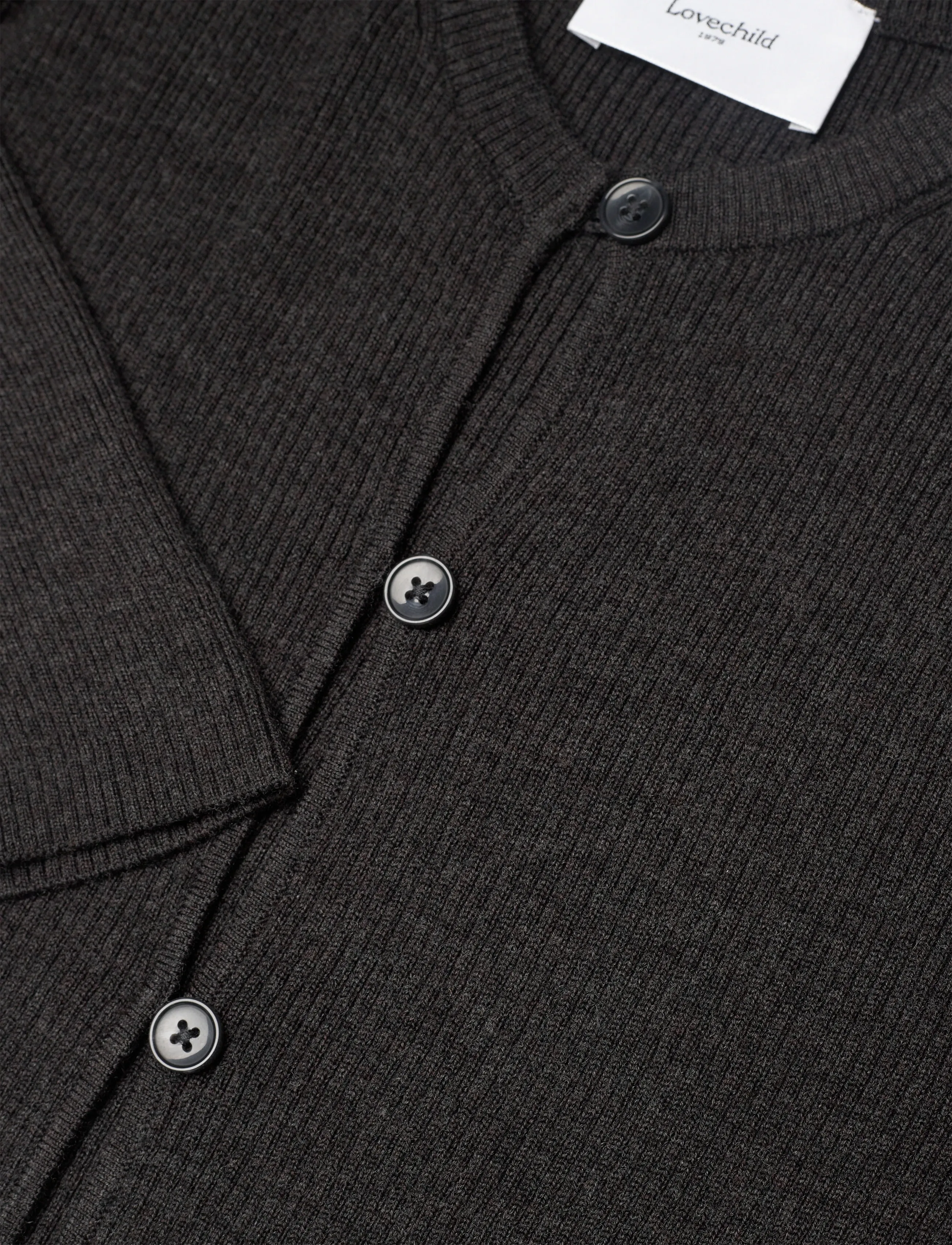 Lovechild 1979 - Cari Cardigan - strickjacken - 057 dark grey - 3