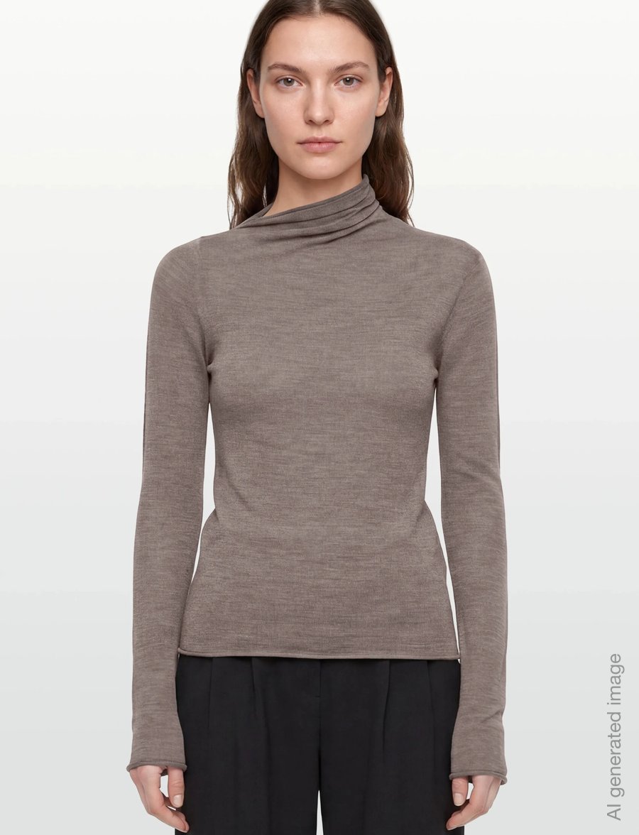 Lovechild 1979 - Abba Turtleneck - 029 stone - 3
