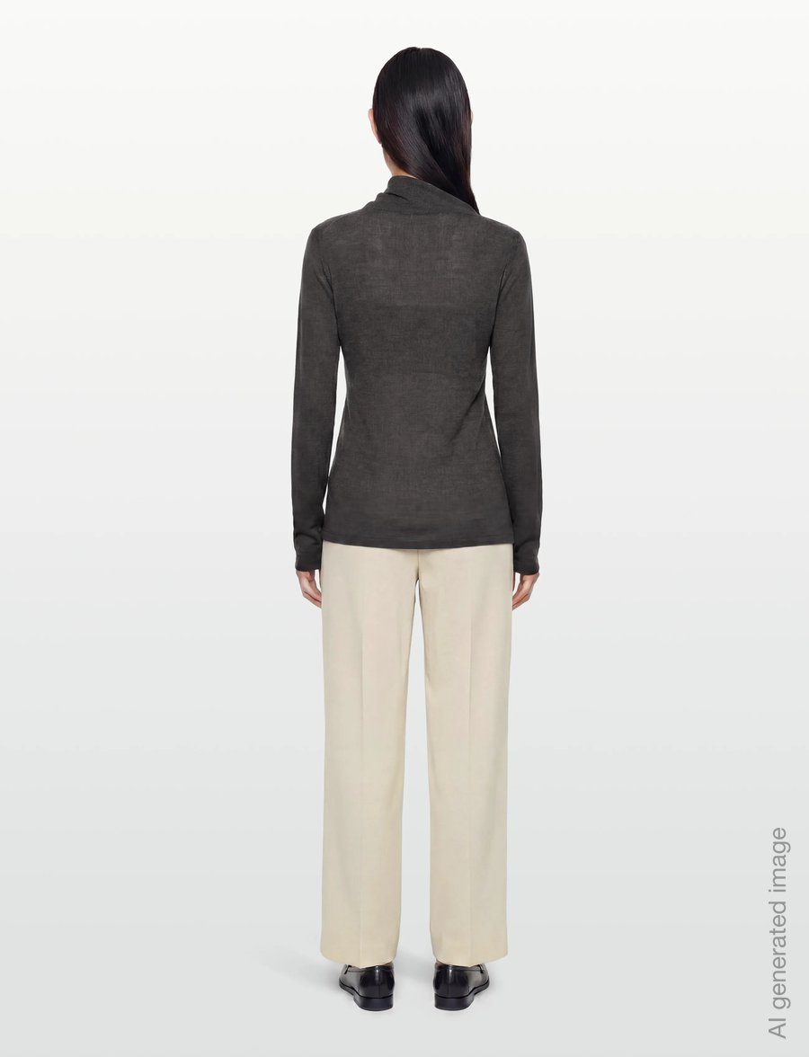 Lovechild 1979 - Abba Turtleneck - rullekraver - 057 dark grey - 4