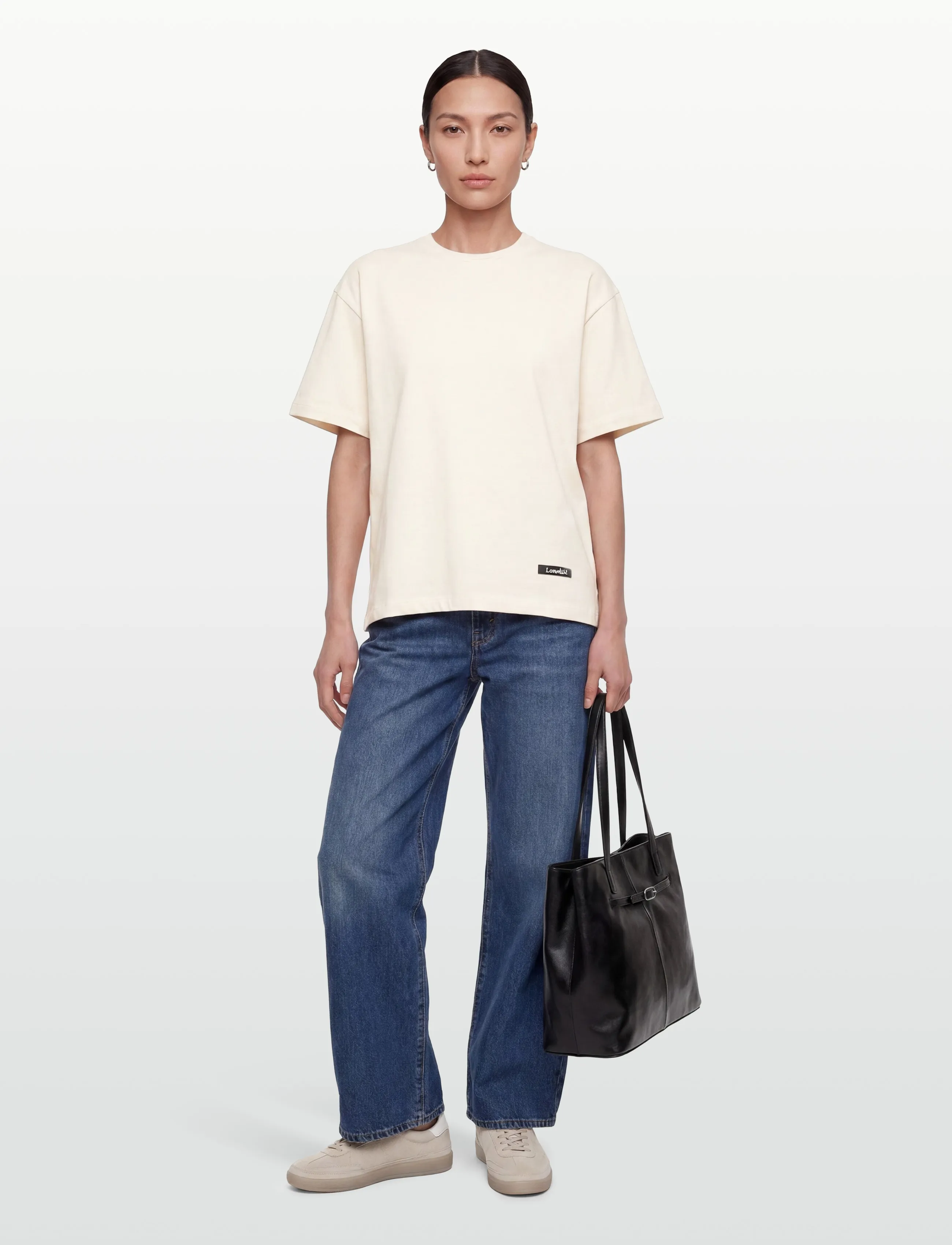 Lovechild 1979 Daria T-Shirt - T-shirts & Toppar - 055 WHITE SWAN / cream