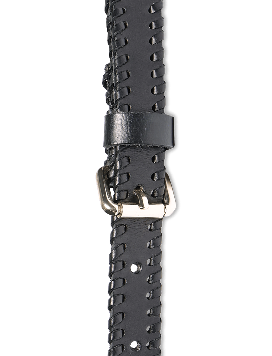 Lovechild 1979 - Nelly Belt - läderskärp - 999 black - 3