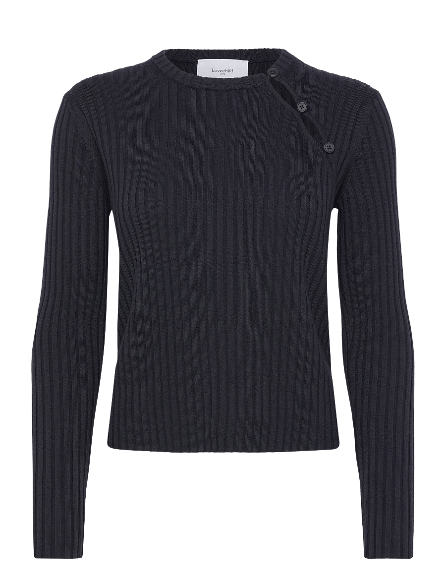 Lovechild 1979 - Mikaela Blouse - langärmelige blusen - 450 total eclipse - 0
