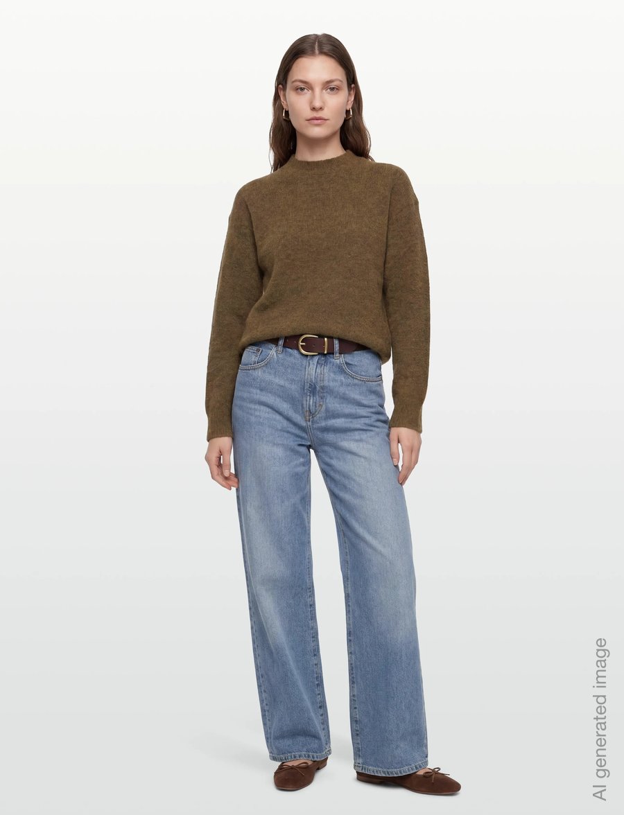 Lovechild 1979 - Alexia Crewneck - gebreide truien - 689 forest mÉlange - 0