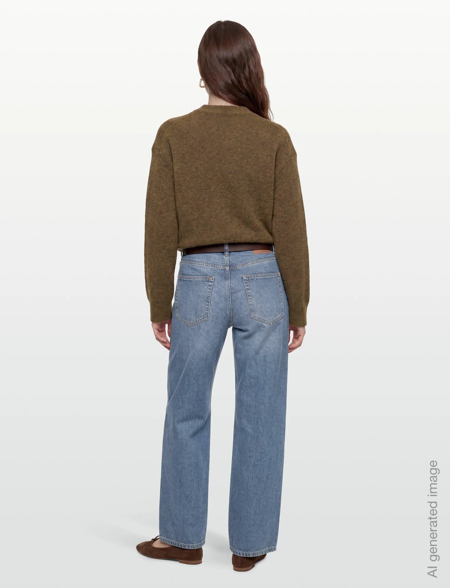 Lovechild 1979 - Alexia Crewneck - gebreide truien - 689 forest mÉlange - 4