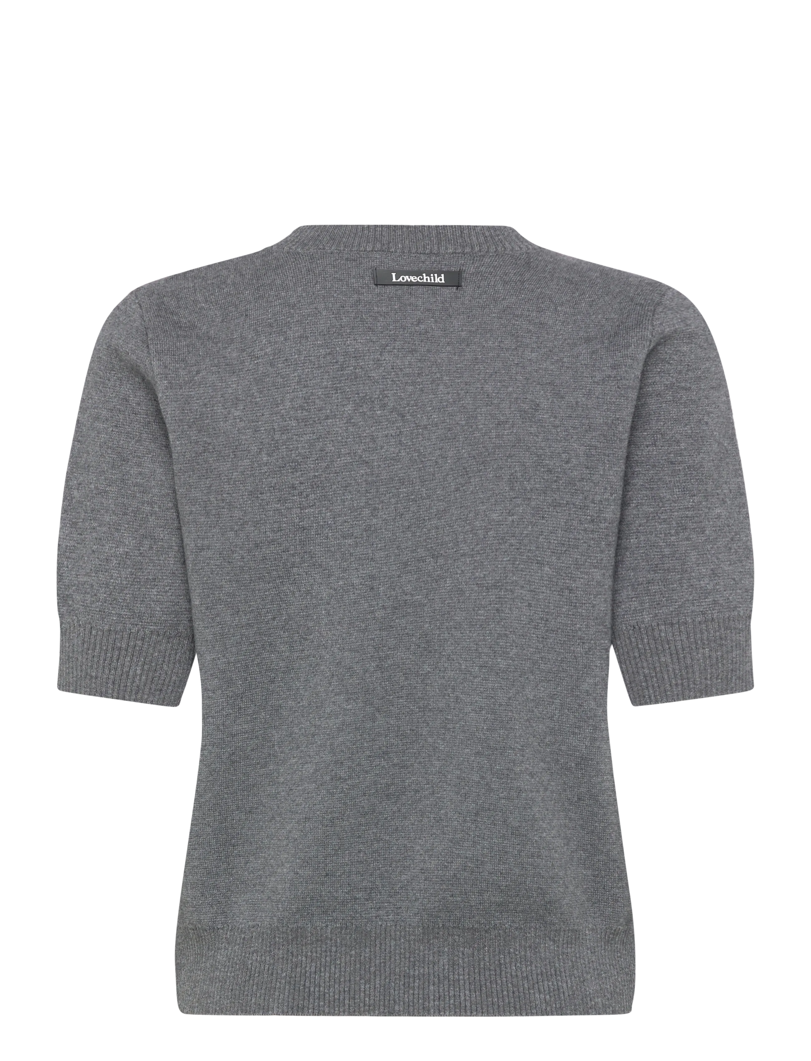 Lovechild 1979 - Diana Blouse - short-sleeved blouses - 062 grey melange - 2