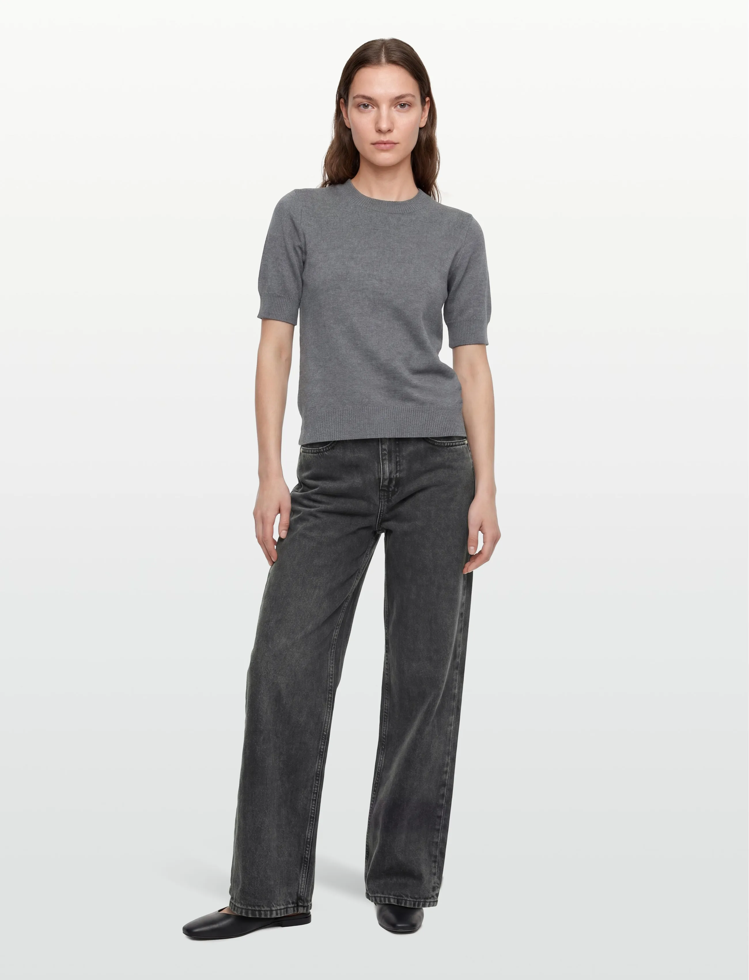 Lovechild 1979 Diana Blouse - Bluzki - 062 GREY MELANGE / grey