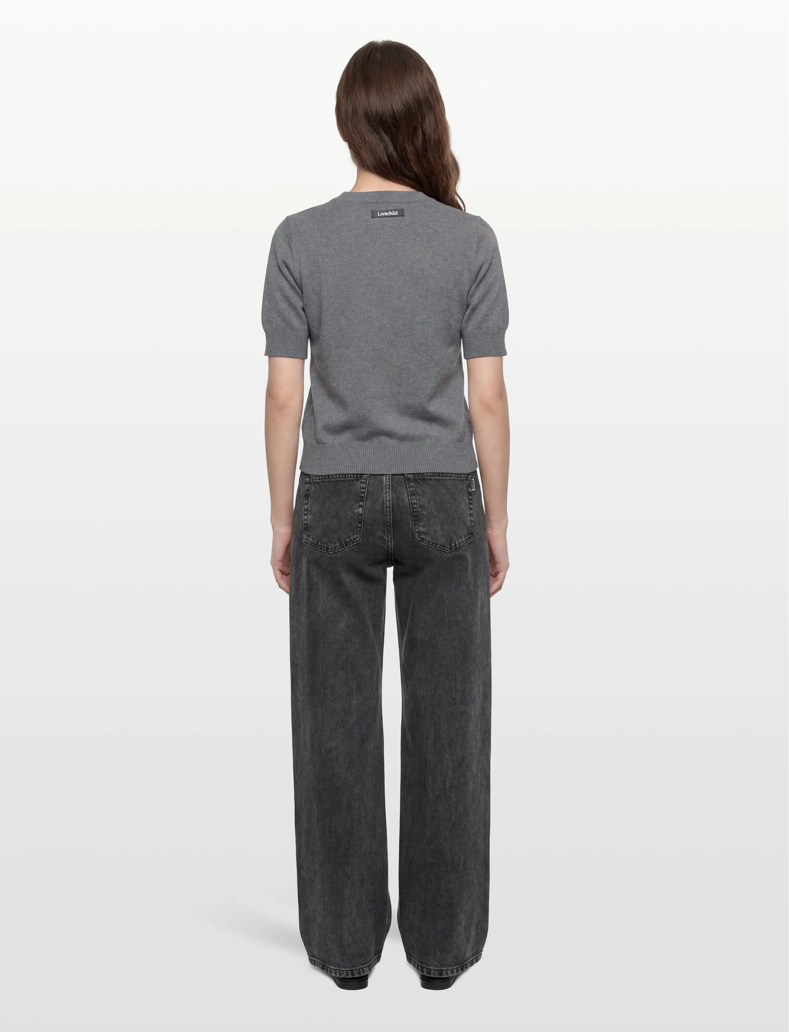 Lovechild 1979 - Diana Blouse - short-sleeved blouses - 062 grey melange - 4