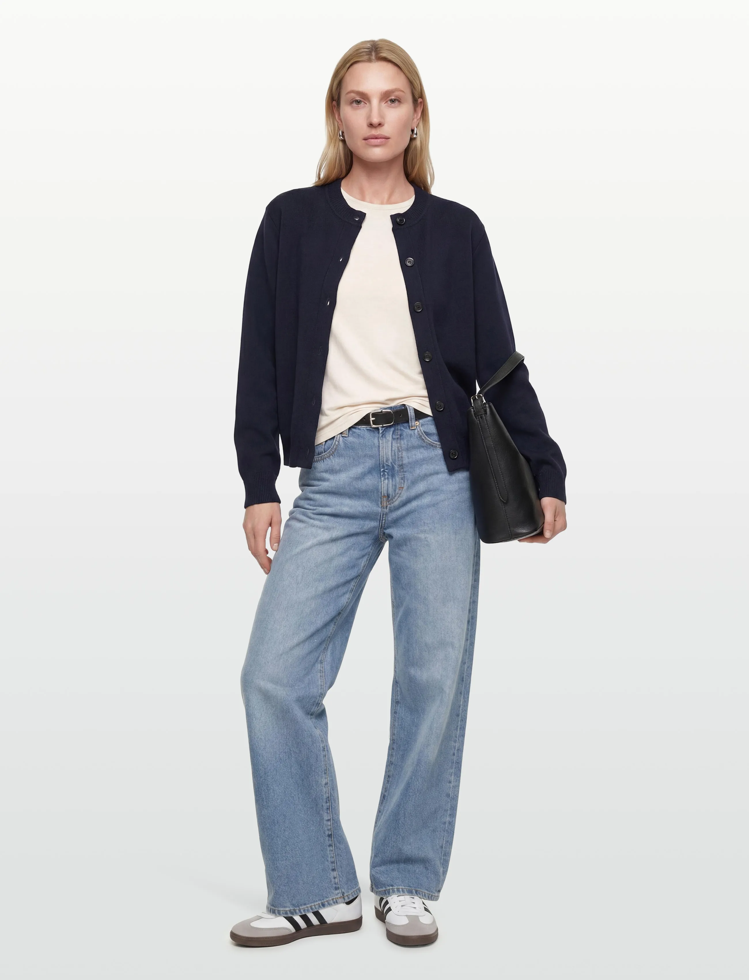 Lovechild 1979 Jasmine Cardigan, L, Navy, Strik > Cardigans, Dame