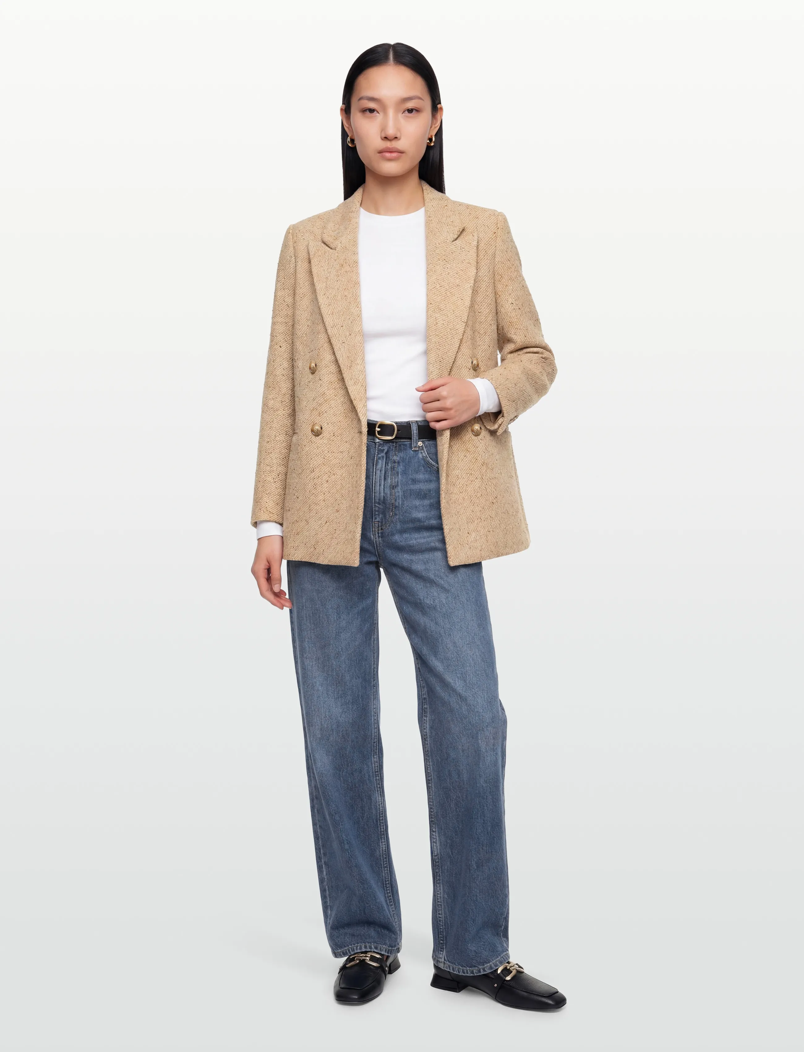Lovechild 1979 Arizona Blazer, 38, Beige, Blazere > Dobbeltradede Blazere, Dame