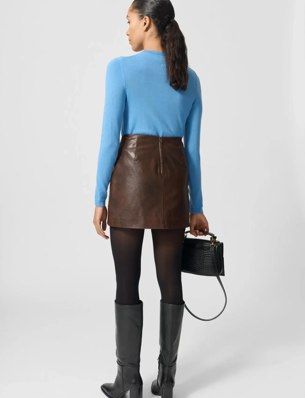 Lovechild 1979 - Irina Skirt - leather skirts - 364 port royale - 3