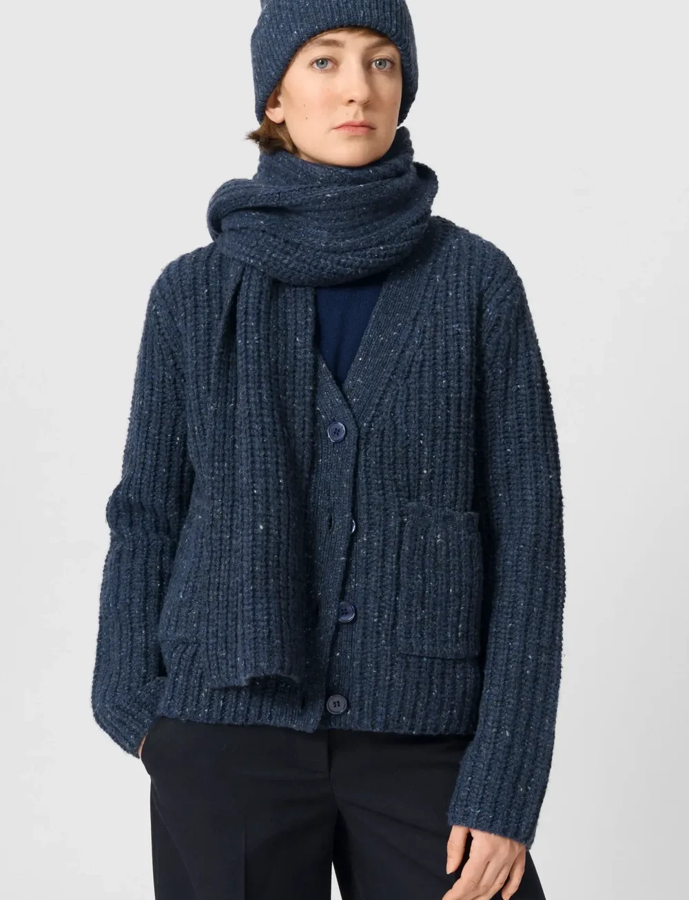 Lovechild 1979 - Erin Scarf - winter scarves - 499 navy - 0