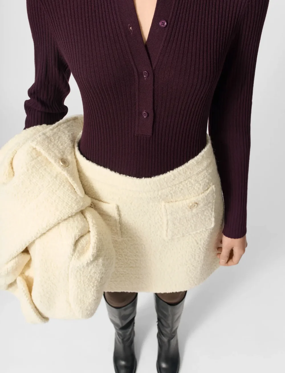 Lovechild 1979 - Lisa Blouse - stickade tröjor - 364 port royale - 3