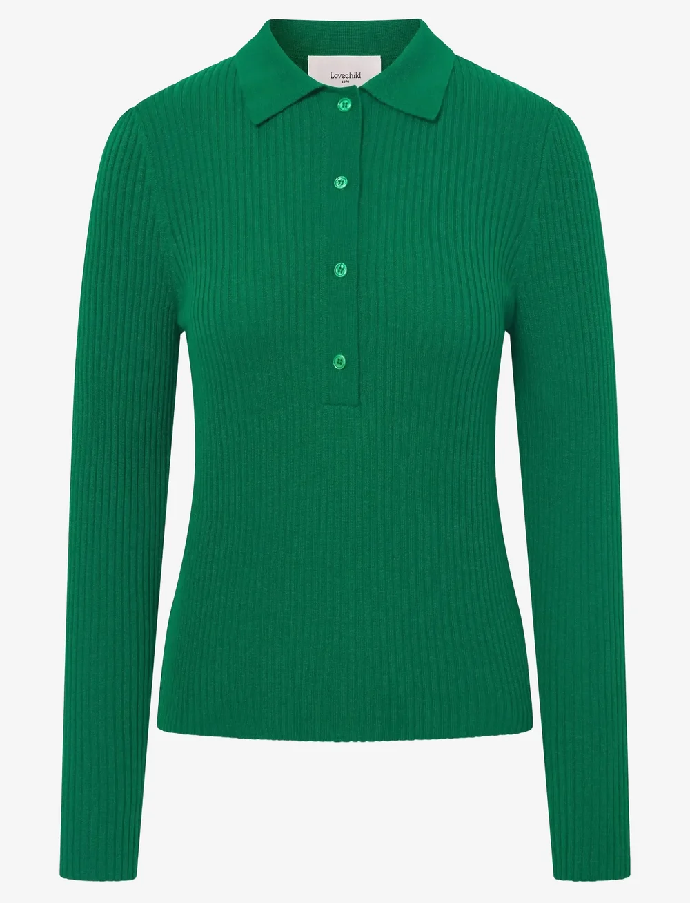 Lovechild 1979 - Lisa Blouse - stickade tröjor - 666 deep green - 1