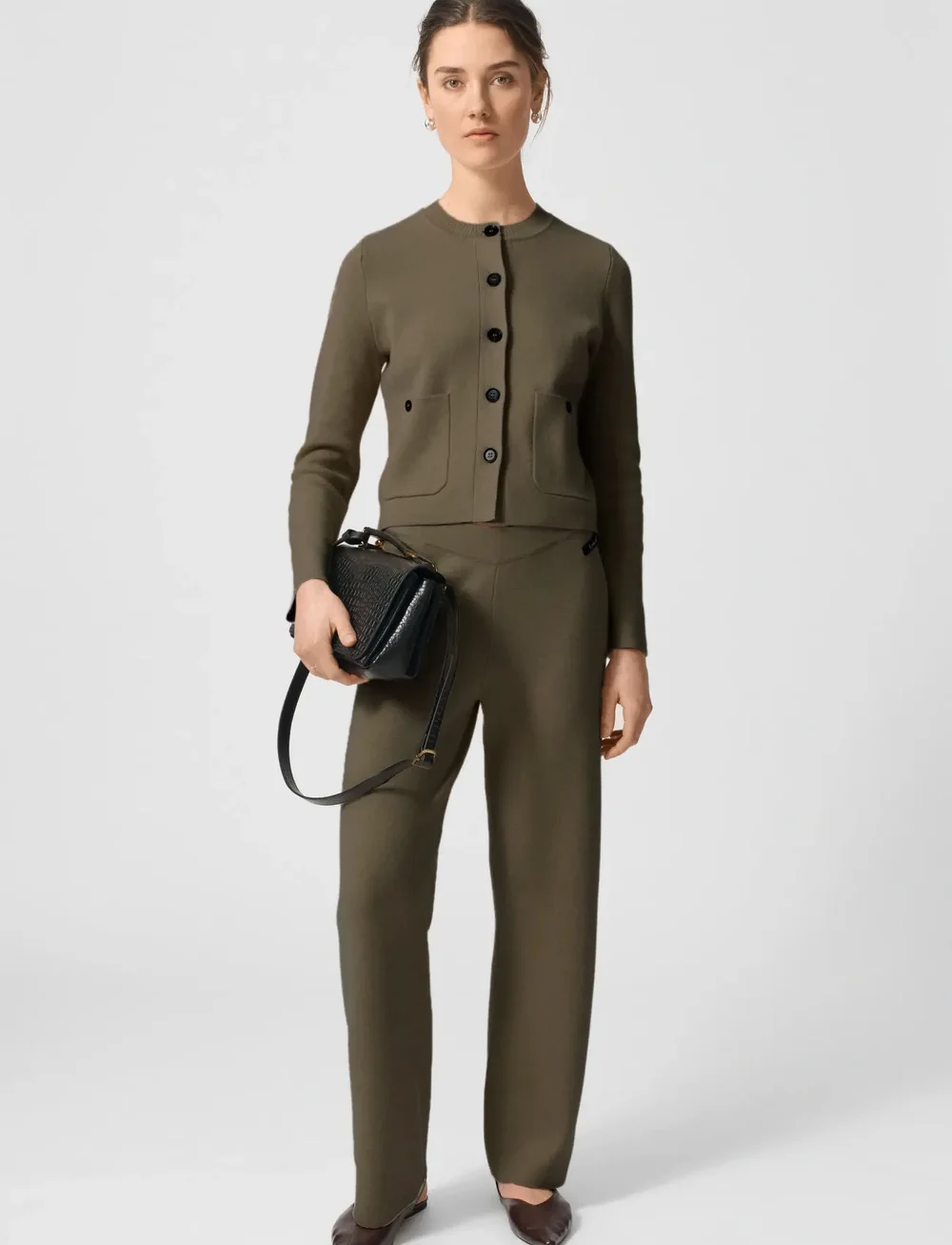 Lovechild 1979 - Alexis Pants - raka byxor - 681 army melange - 0