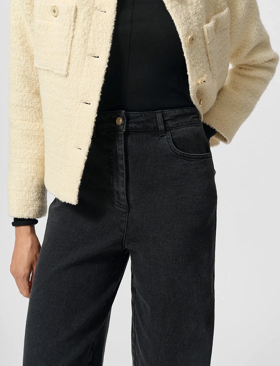 Lovechild 1979 - Charlene Pants - wide leg jeans - 977 black overdye - 2