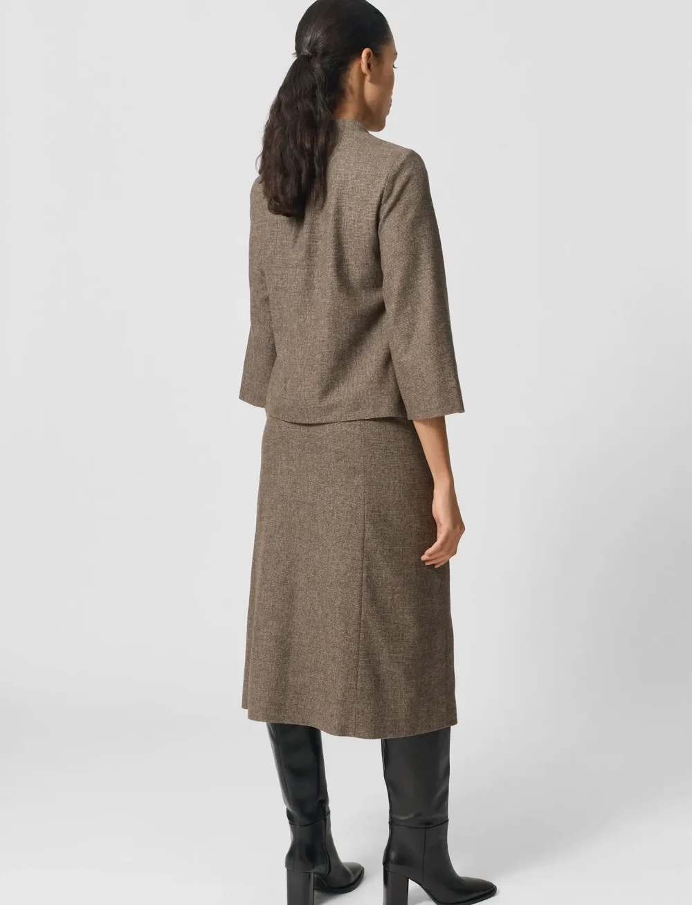 Lovechild 1979 - Kimberly Blouse - långärmade blusar - 174 beige houndstooth - 3