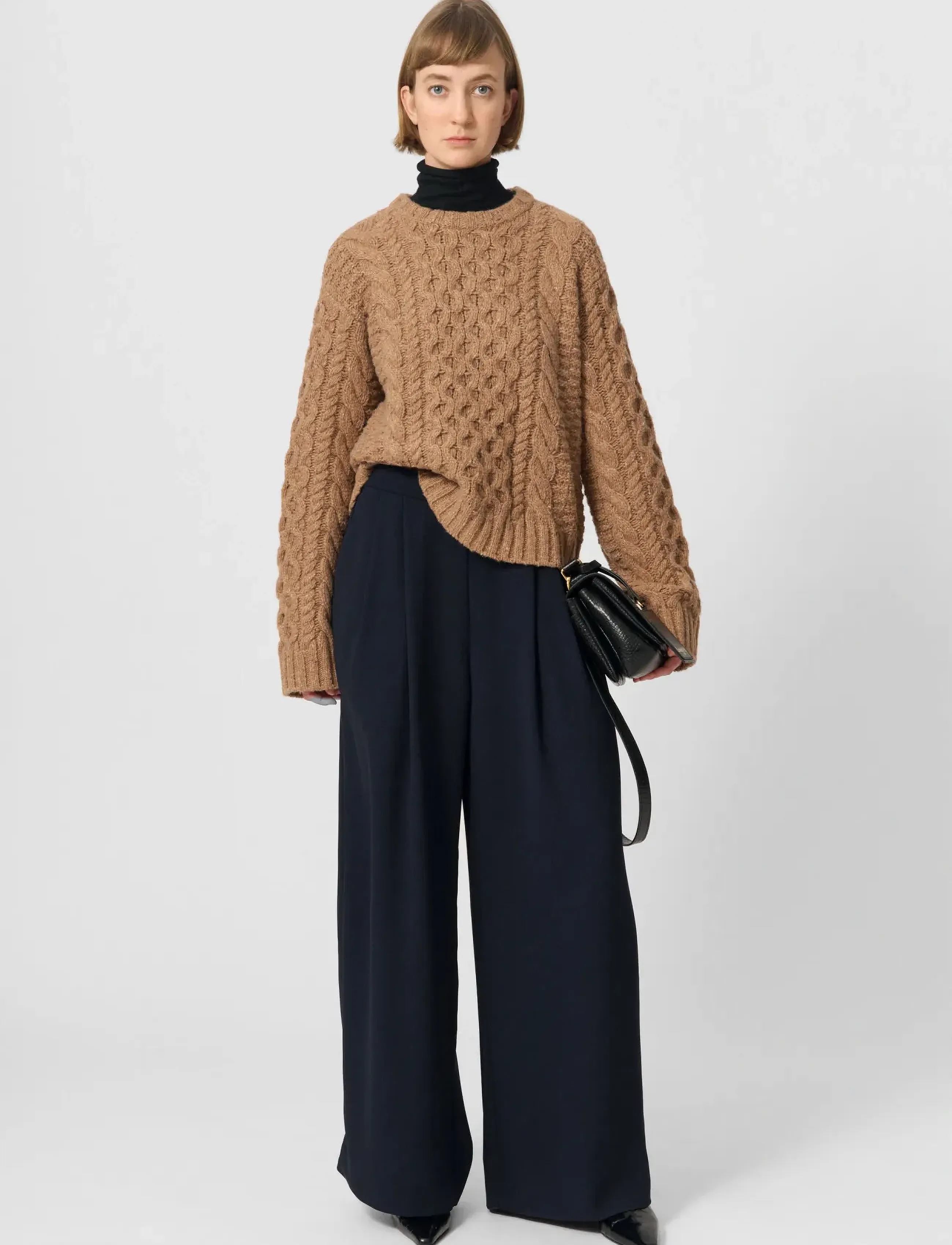 Lovechild 1979 Daphne Sweater, Kvinder, Kabelstrikket Sweater, Beige, Str: S