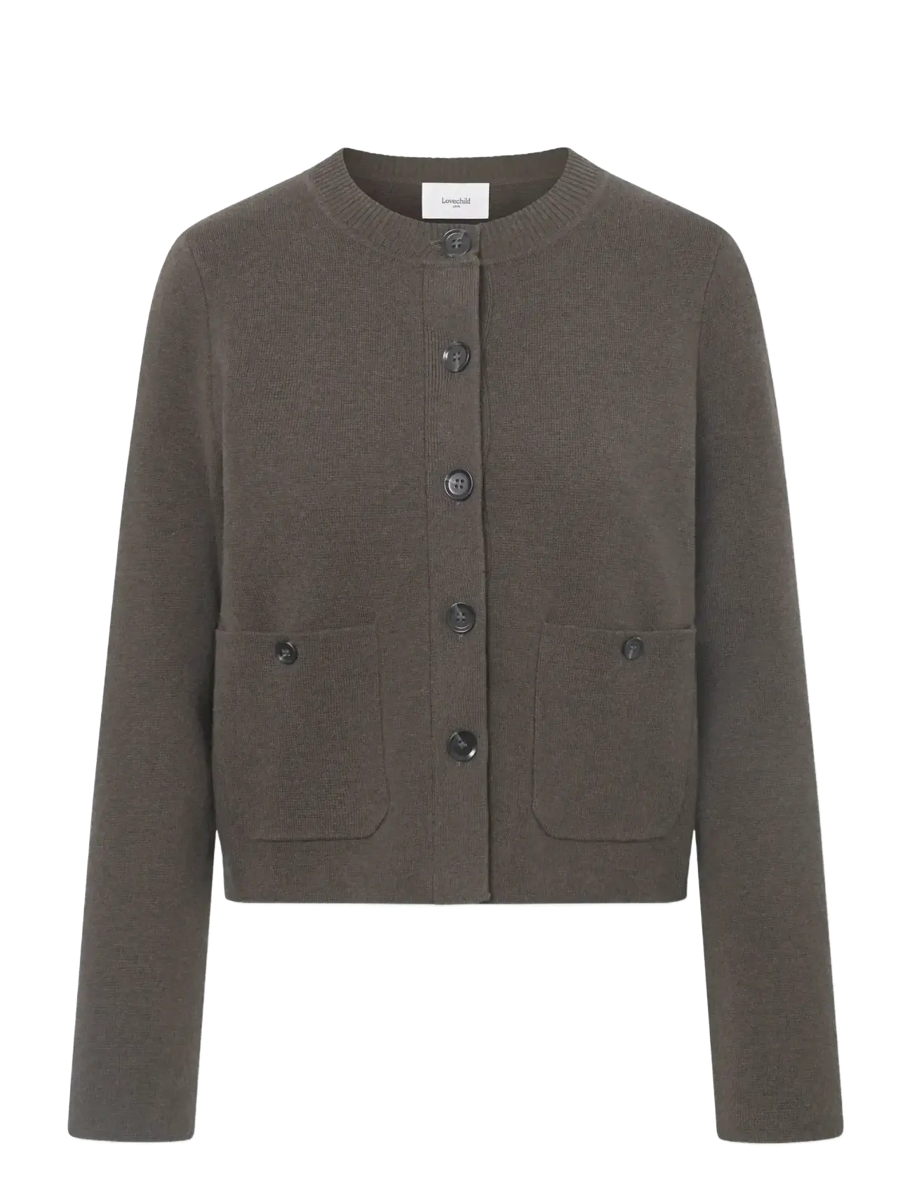 Lovechild 1979 Paloma Cardigan - Tøj - 681 ARMY MELANGE / khaki/green