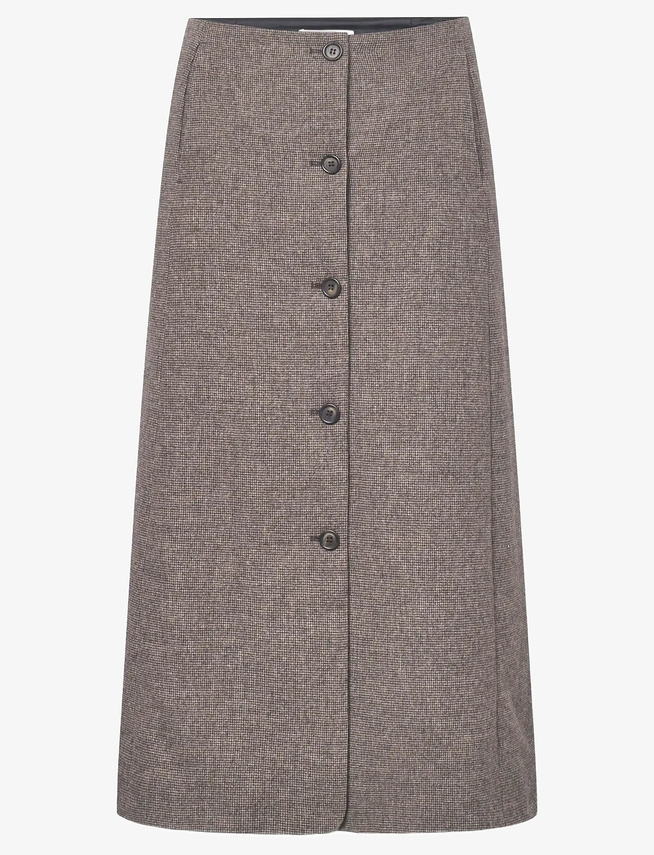 Lovechild 1979 - Reyna Skirt - midi nederdele - 174 beige houndstooth - 1