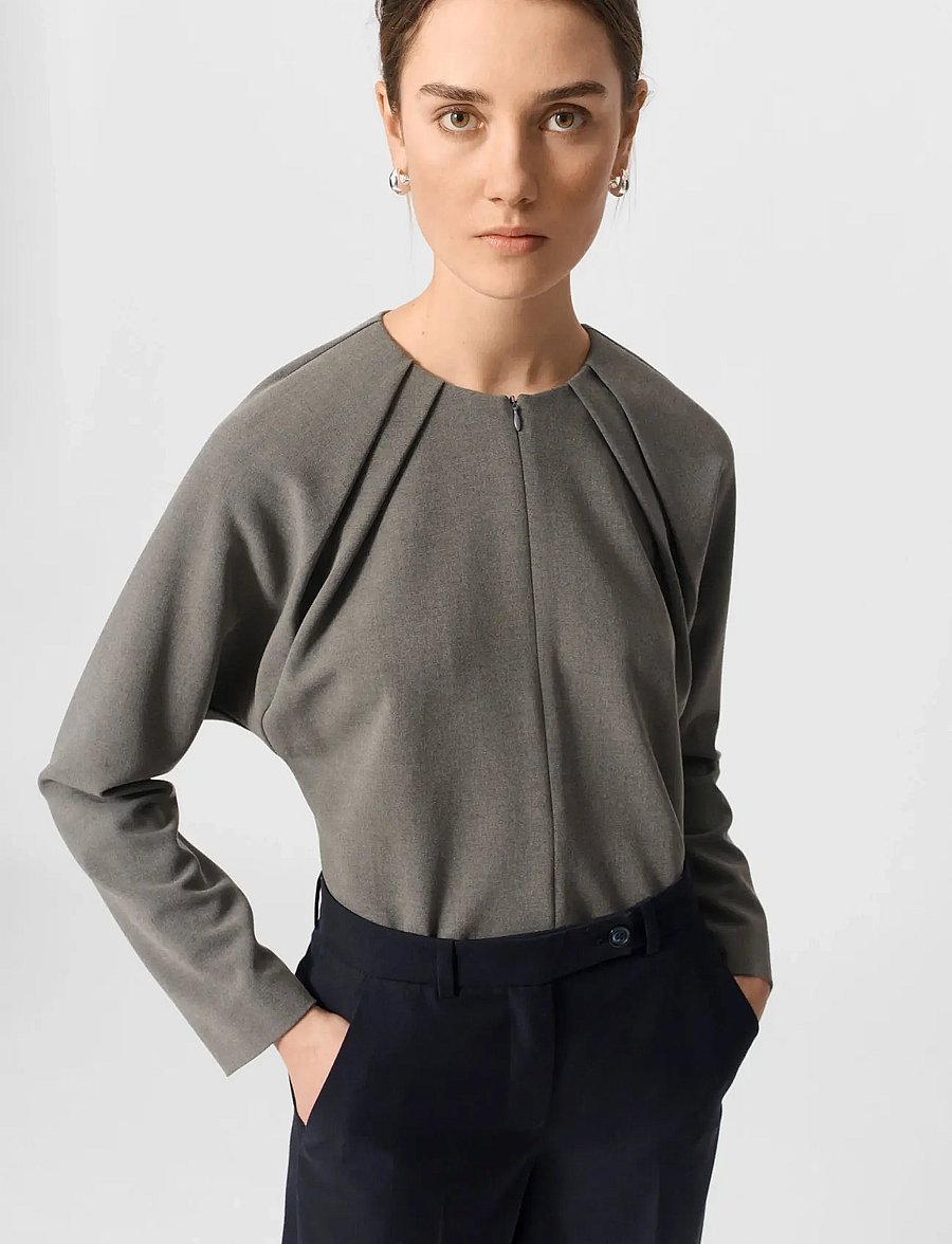 Lovechild 1979 - Marine Blouse - langærmede bluser - 057 dark grey - 3