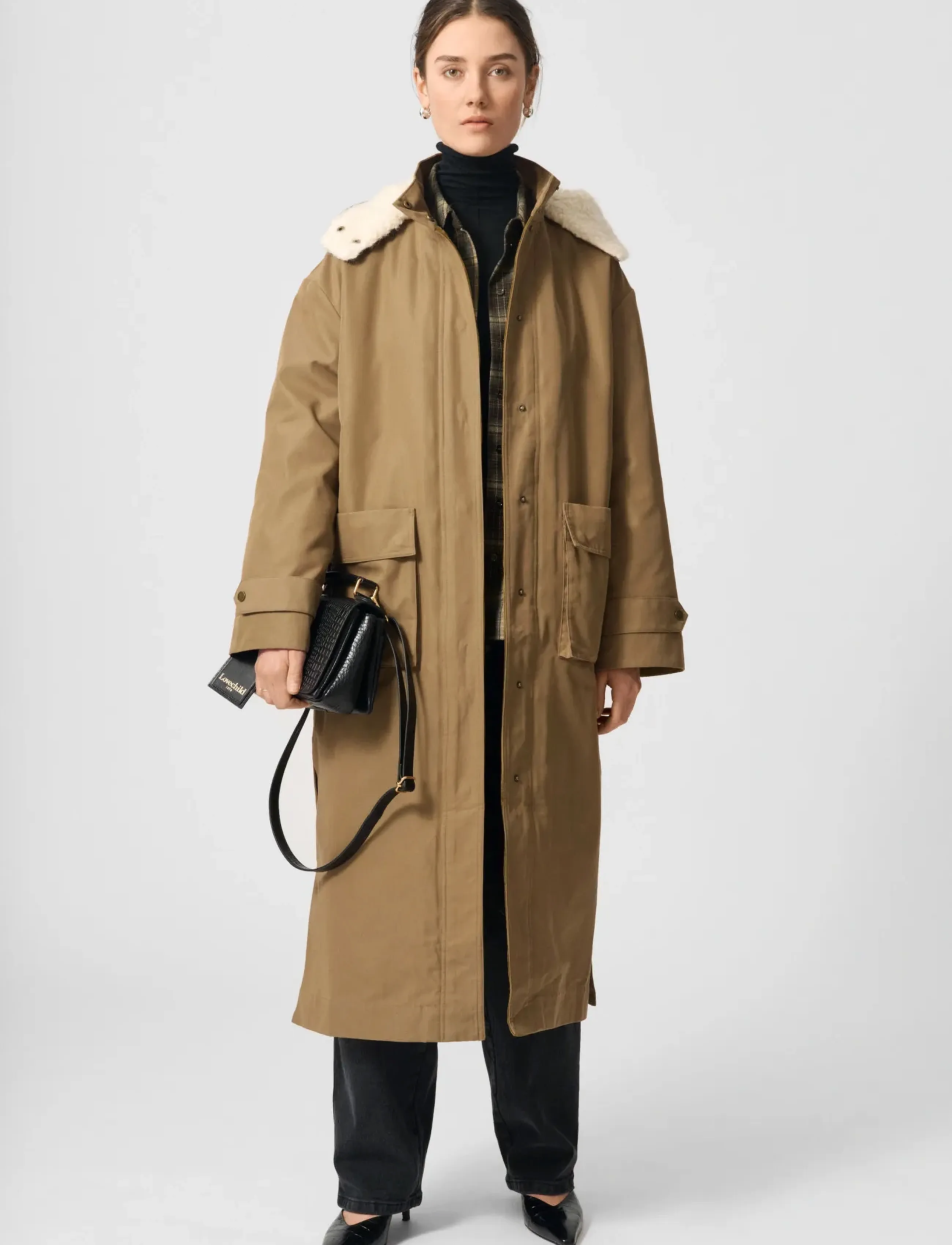 Lovechild 1979 Oleandra Coat, 36, Oberbekleidung, Beige - Parka Coats, Frauen