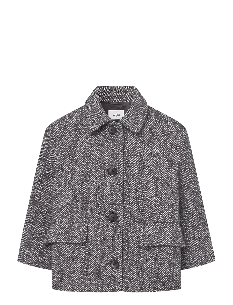 Lovechild 1979 - Daliah Jacket - wolljacken - 747 brown herringbone - 1