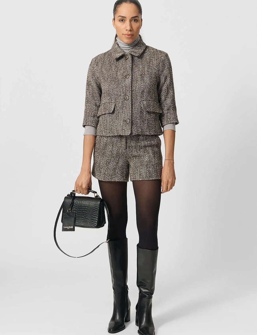Lovechild 1979 - Daliah Jacket - wolljacken - 747 brown herringbone - 0