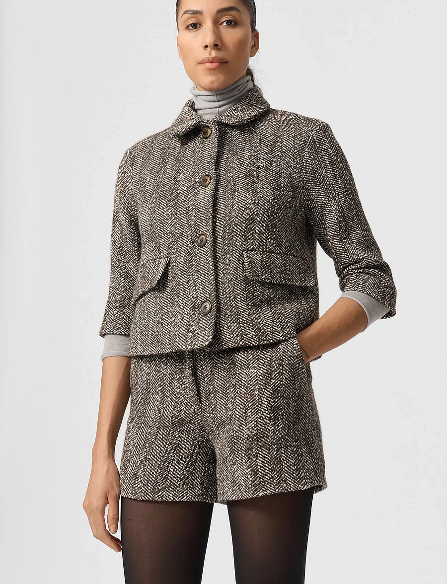 Lovechild 1979 - Daliah Jacket - wolljacken - 747 brown herringbone - 2