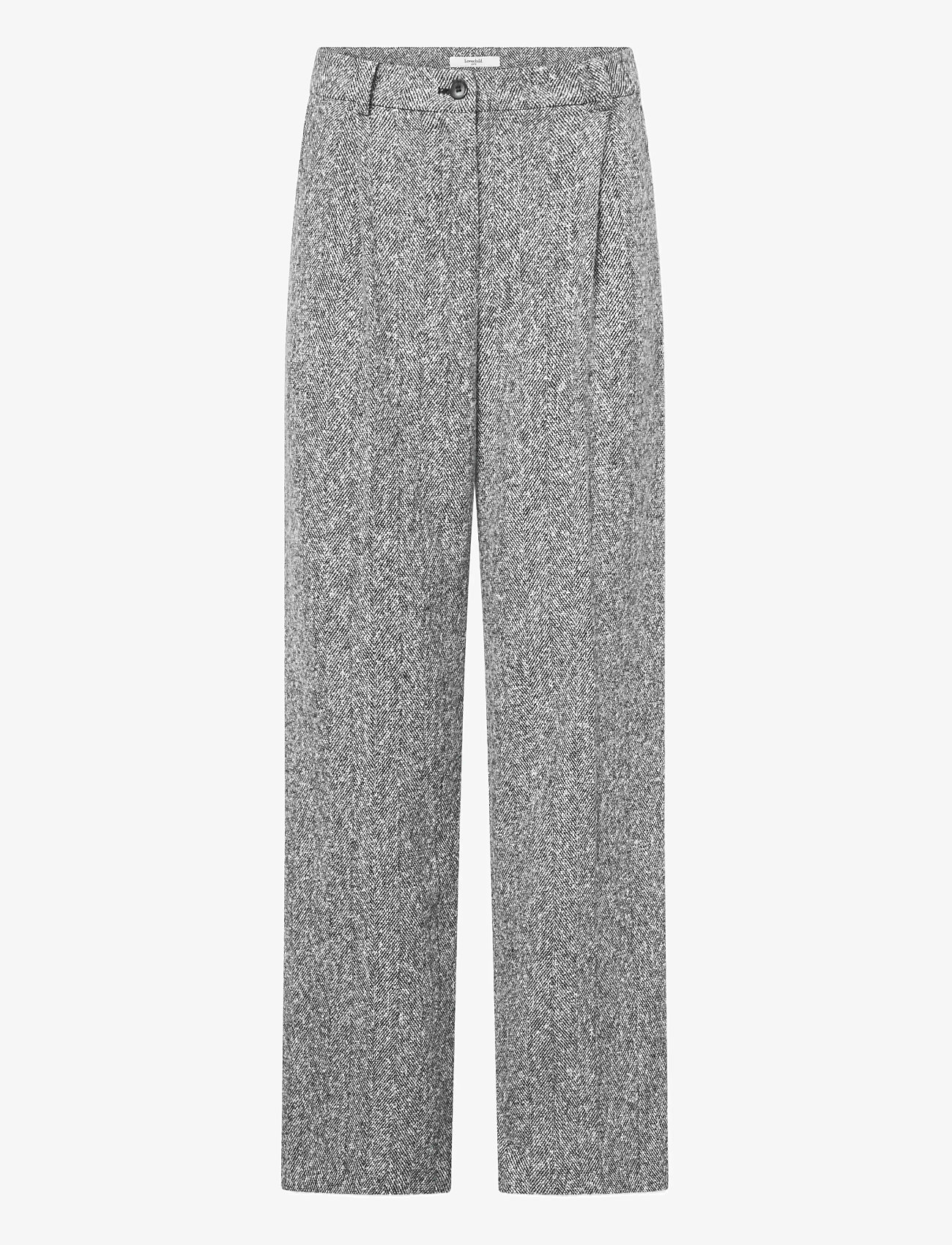 Lovechild 1979 - Lucas Pants - kostymbyxor - 906 black and white herringbone - 1