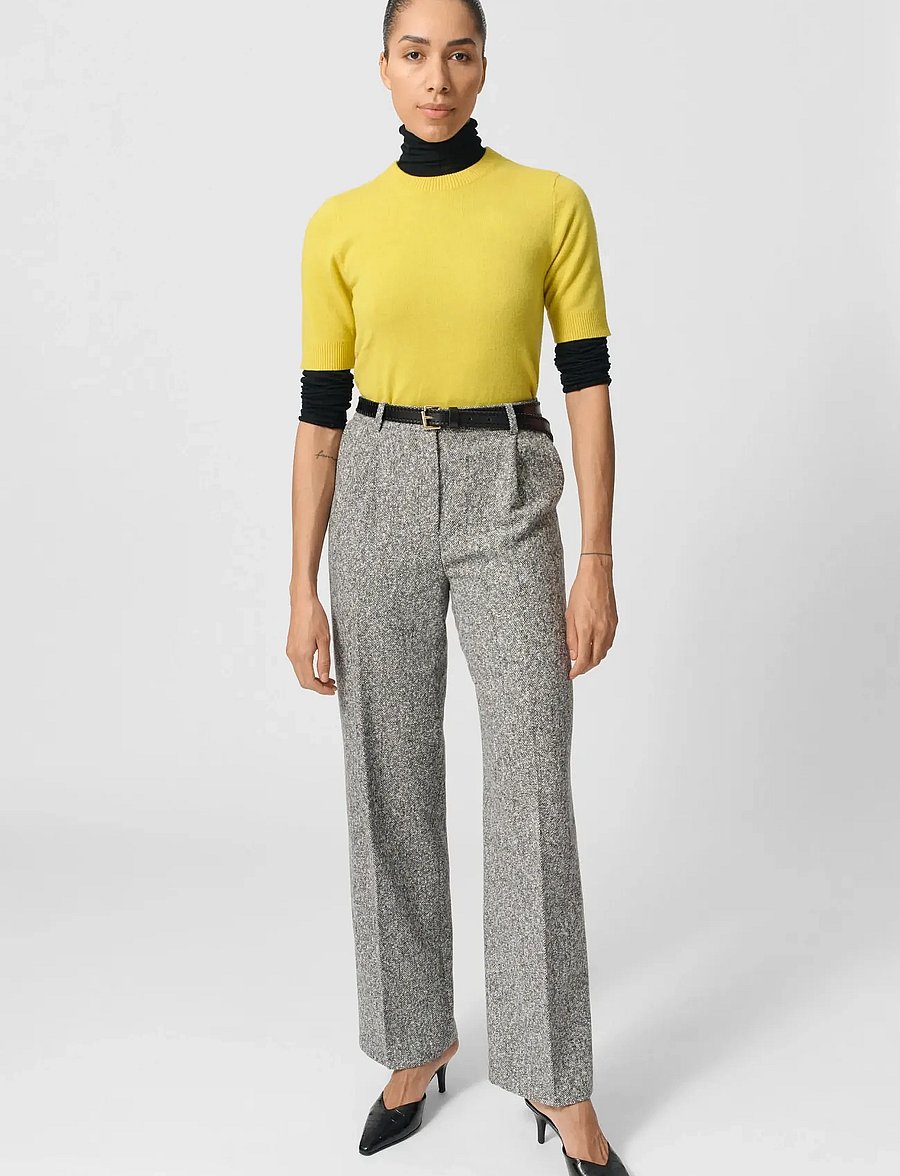 Lovechild 1979 - Lucas Pants - tailored trousers - 906 black and white herringbone - 0