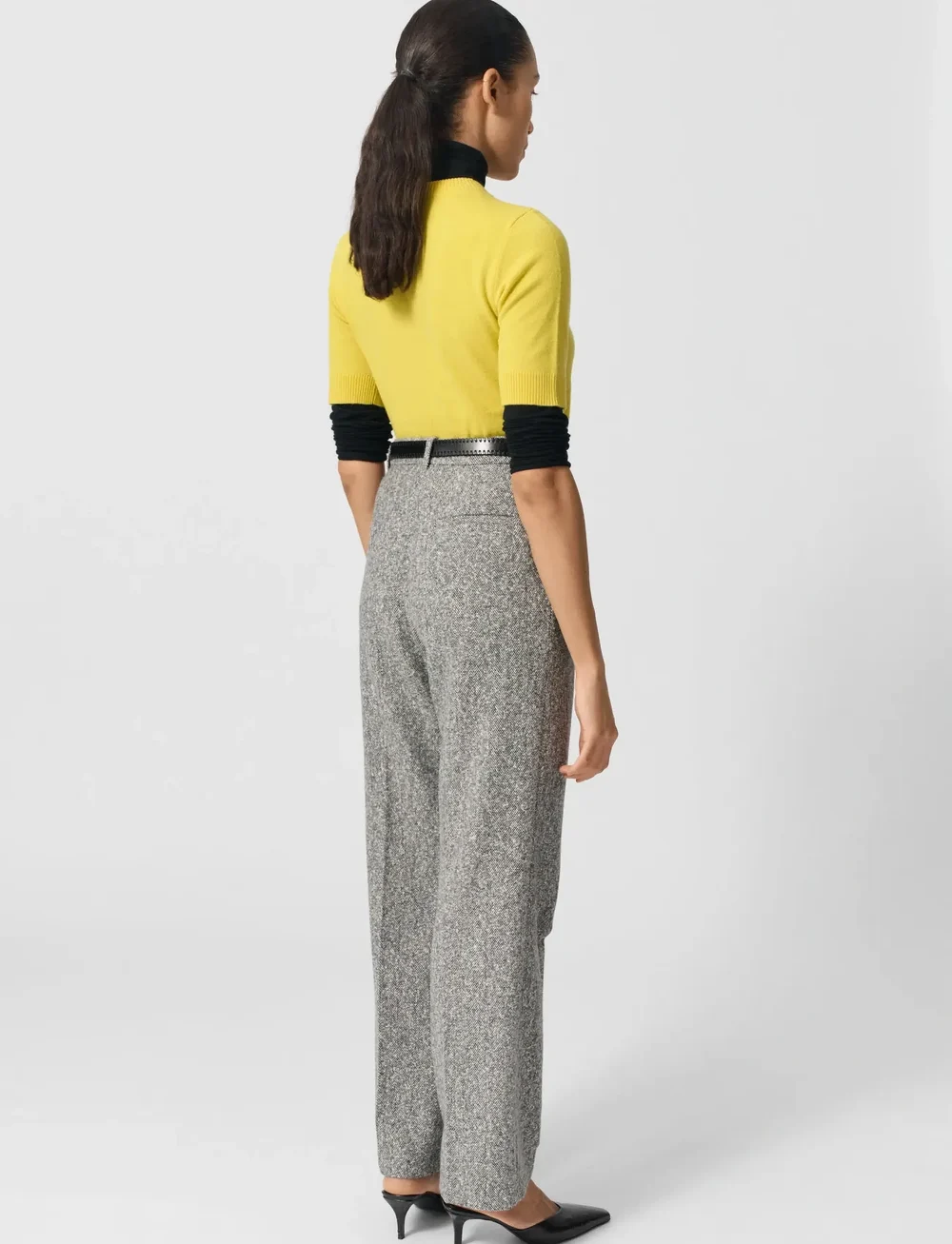 Lovechild 1979 - Lucas Pants - kostymbyxor - 906 black and white herringbone - 3