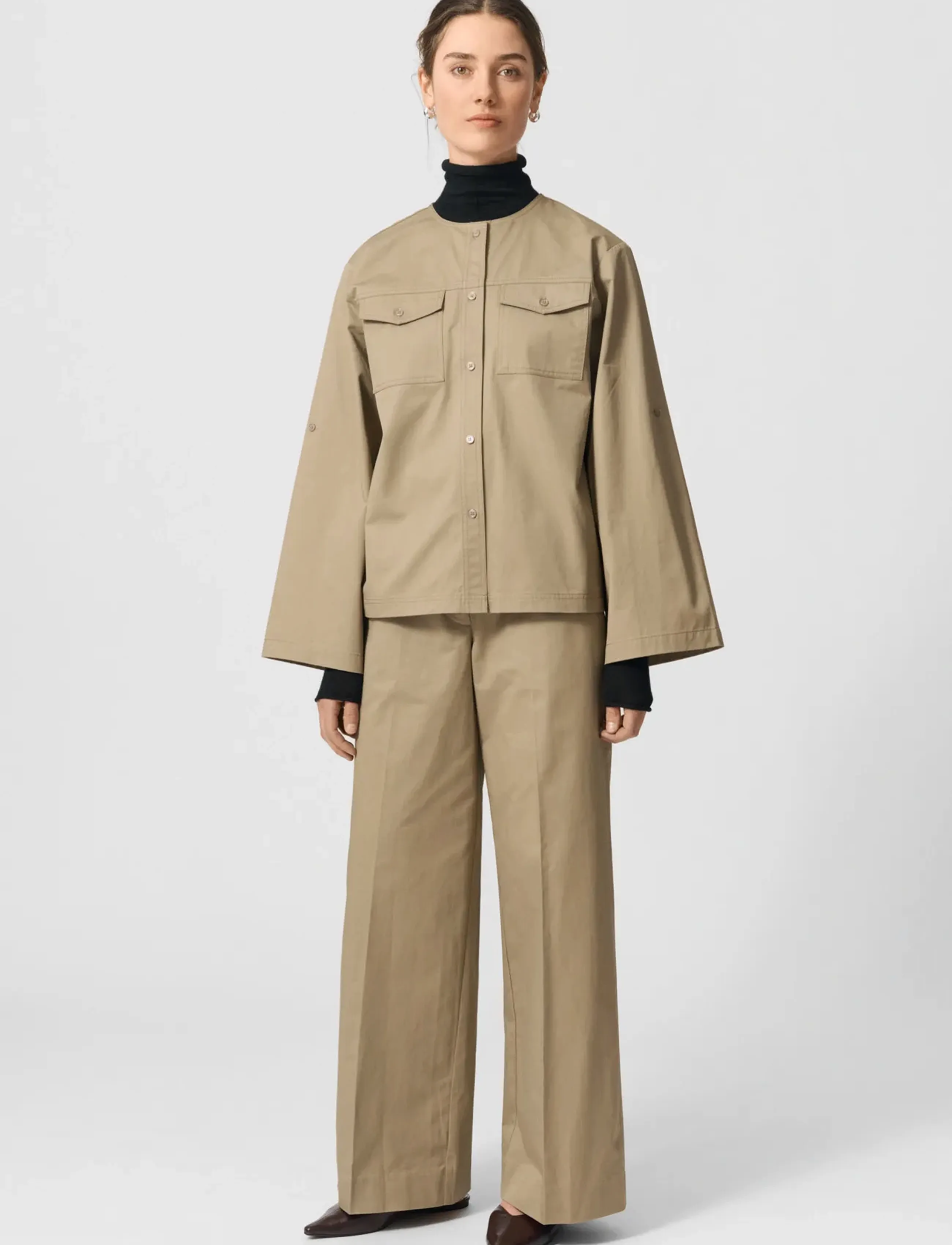 Lovechild 1979 Harper Pants, 38, Trousers, Beige - Wide Leg, Frauen
