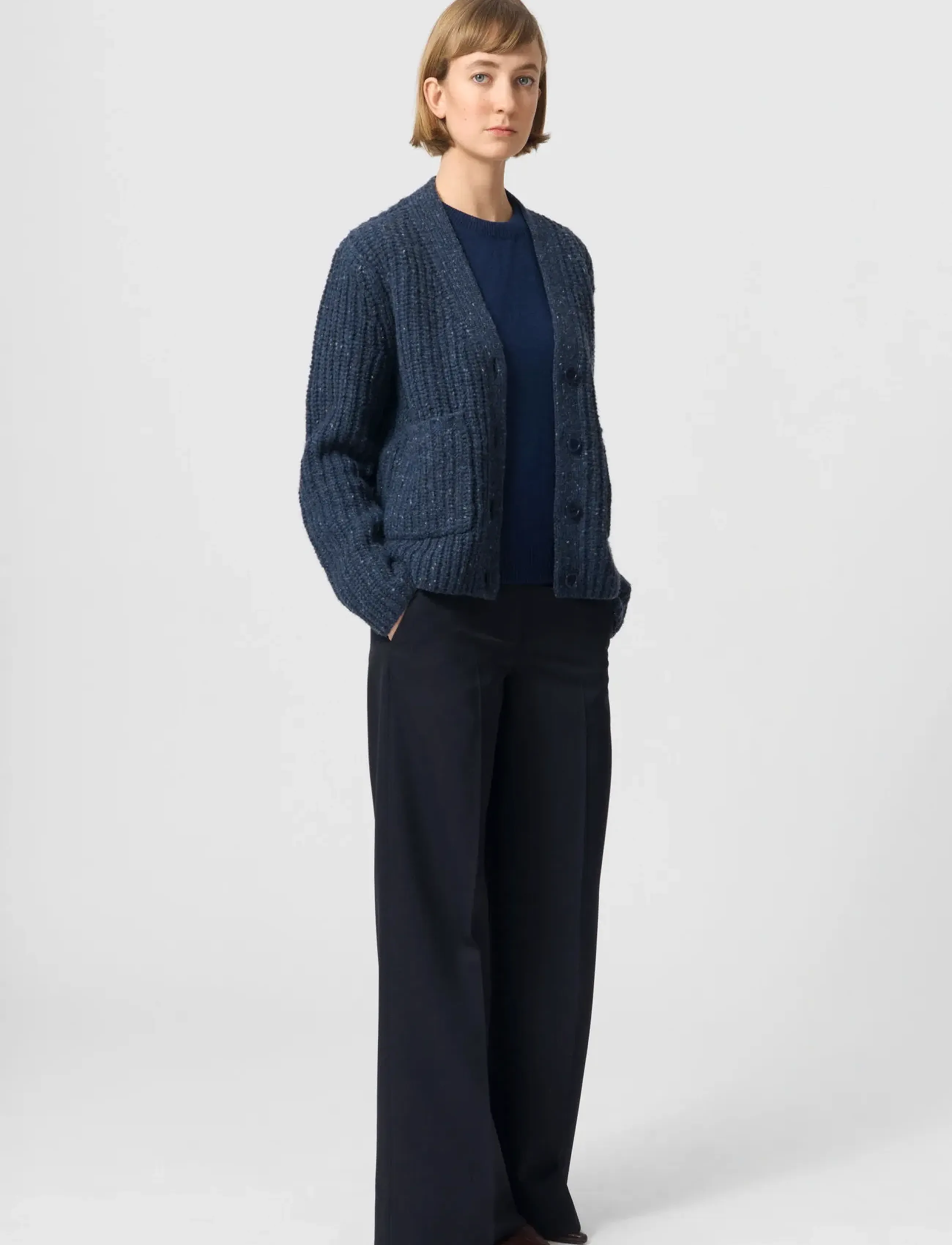 Lovechild 1979 Loui Cardigan, M, Navy, Strik > Cardigans, Dame