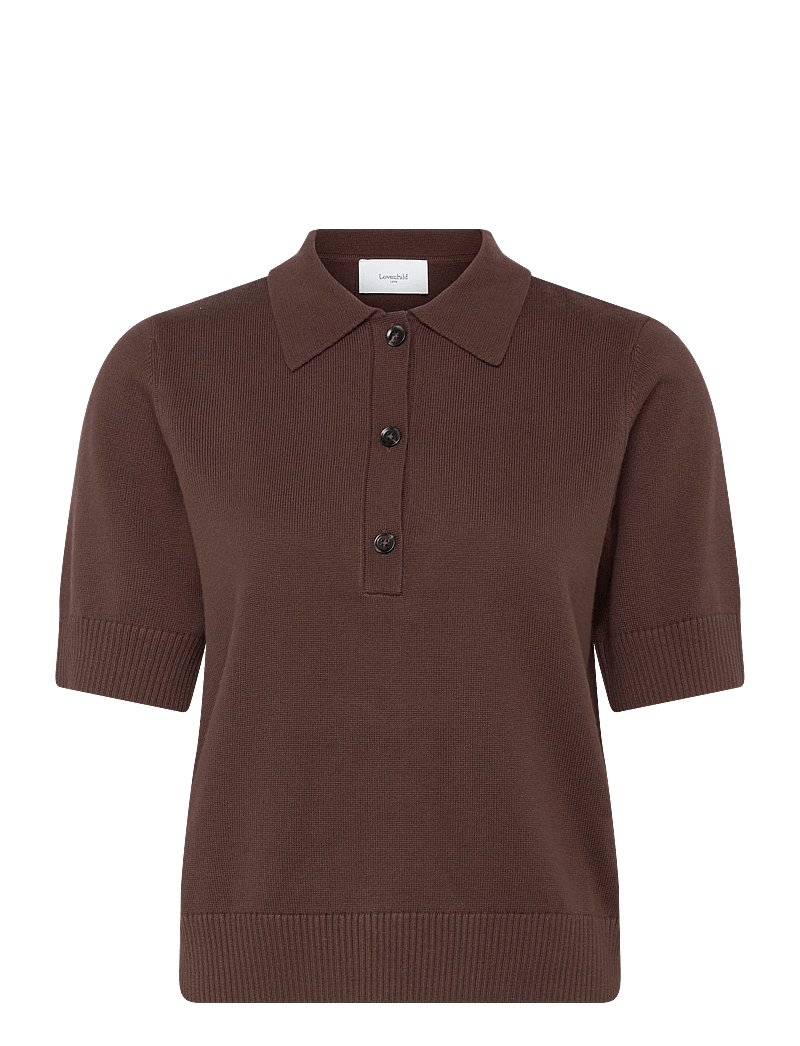 Lovechild 1979 - Violette Top - t-shirts - 719 chestnut - 0