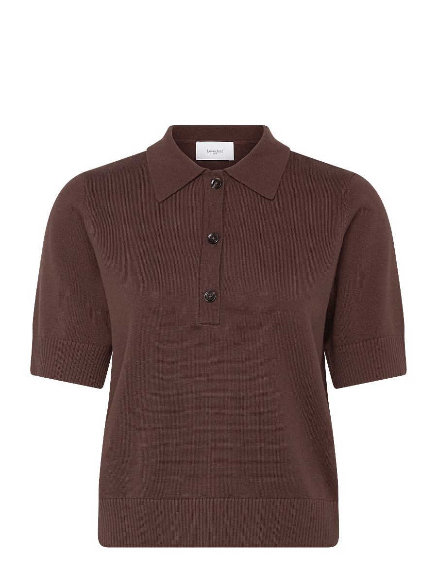Lovechild 1979 - Violette Top - t-shirts - 719 chestnut - 1