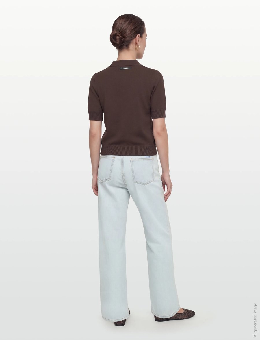 Lovechild 1979 - Violette Top - t-shirts - 719 chestnut - 4