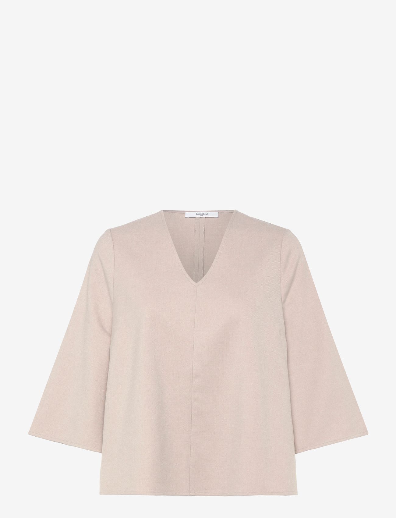 Lovechild 1979 - Maren Blouse - short-sleeved blouses - 727 taupe grey - 0