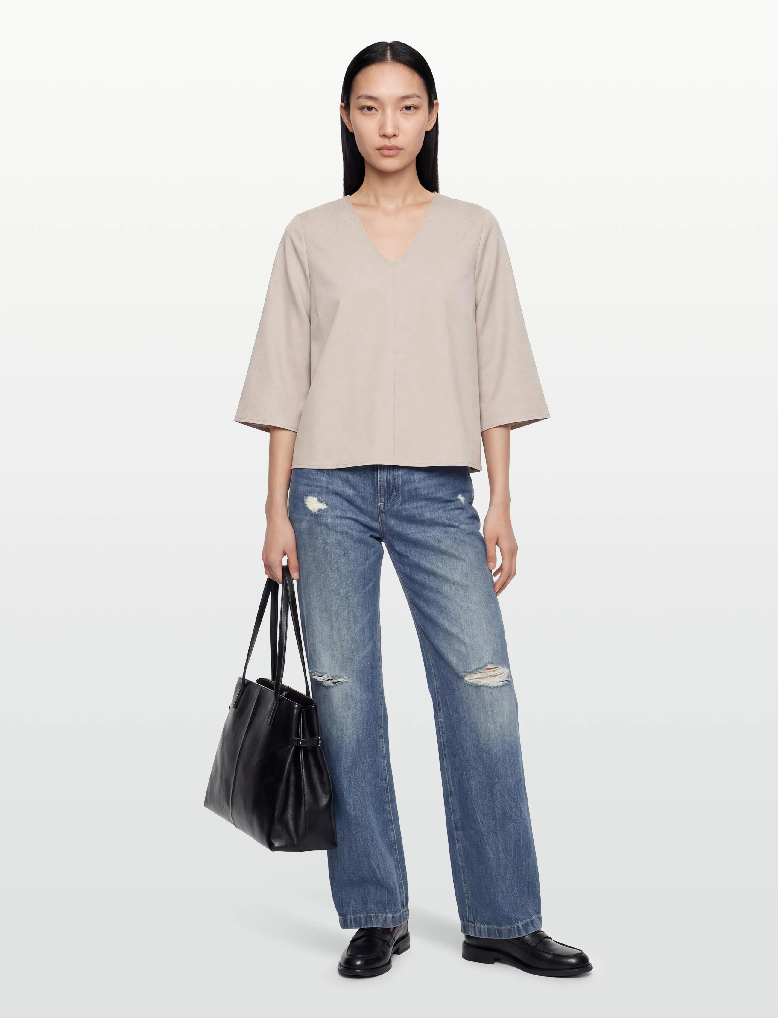Lovechild 1979 Maren Blouse, 40, Beige, Bluser > Kortærmede, Dame