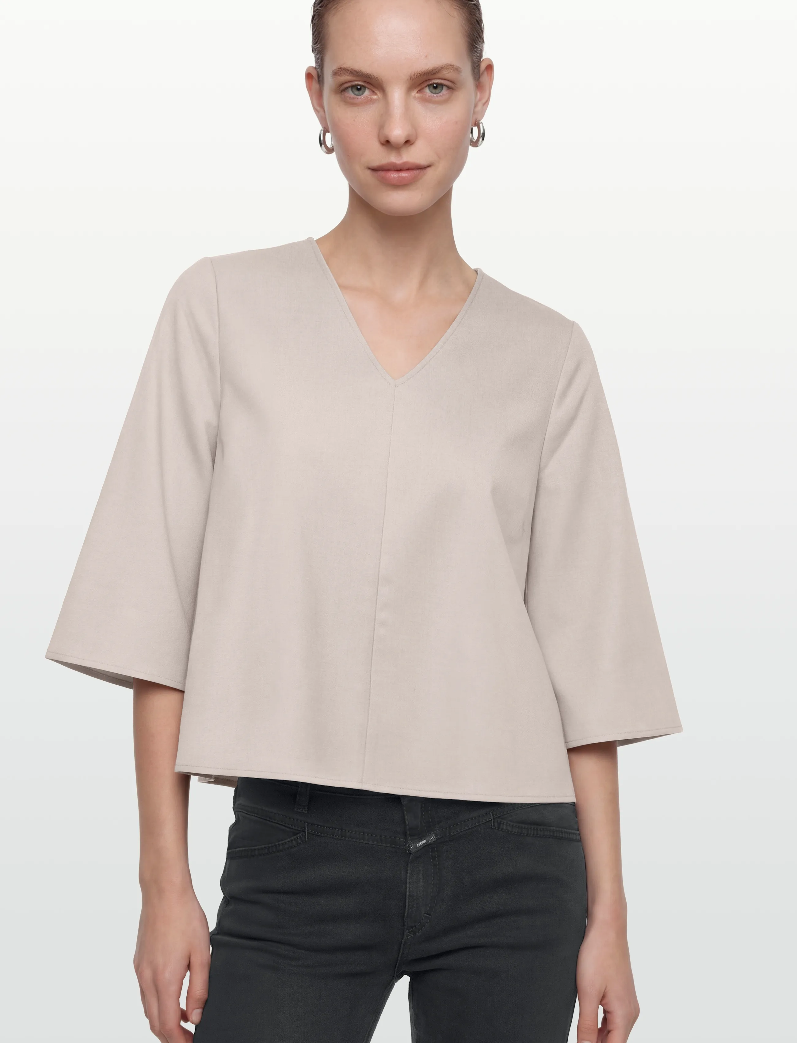 Lovechild 1979 - Maren Blouse - kortærmede bluser - 727 taupe grey - 3