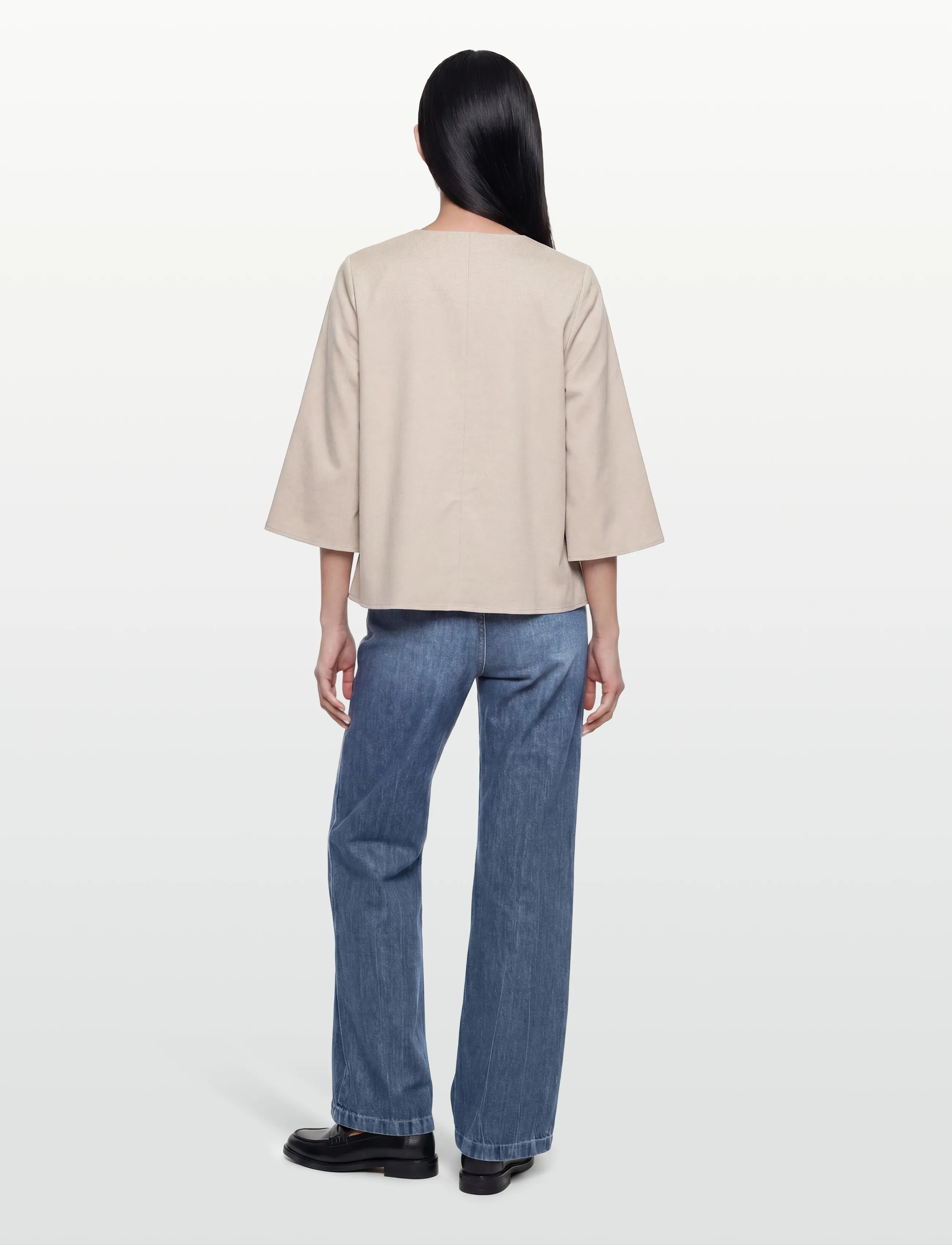 Lovechild 1979 - Maren Blouse - kurzämlige blusen - 727 taupe grey - 4